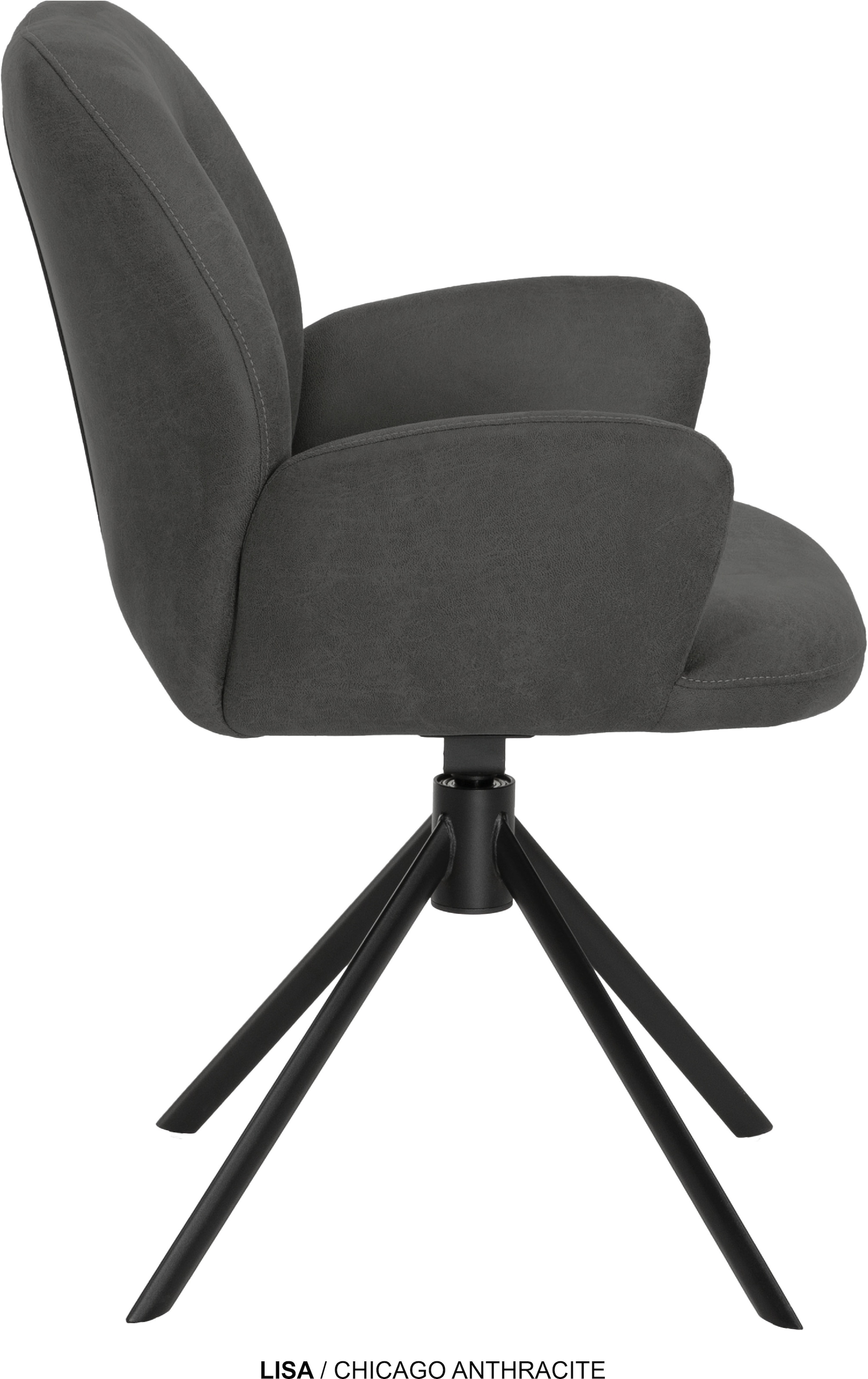 OMG Design Esszimmerstuhl »Lisa« (Set) 1 Stk.Drehstuhl mit auto-return, Armlehnenstuhl