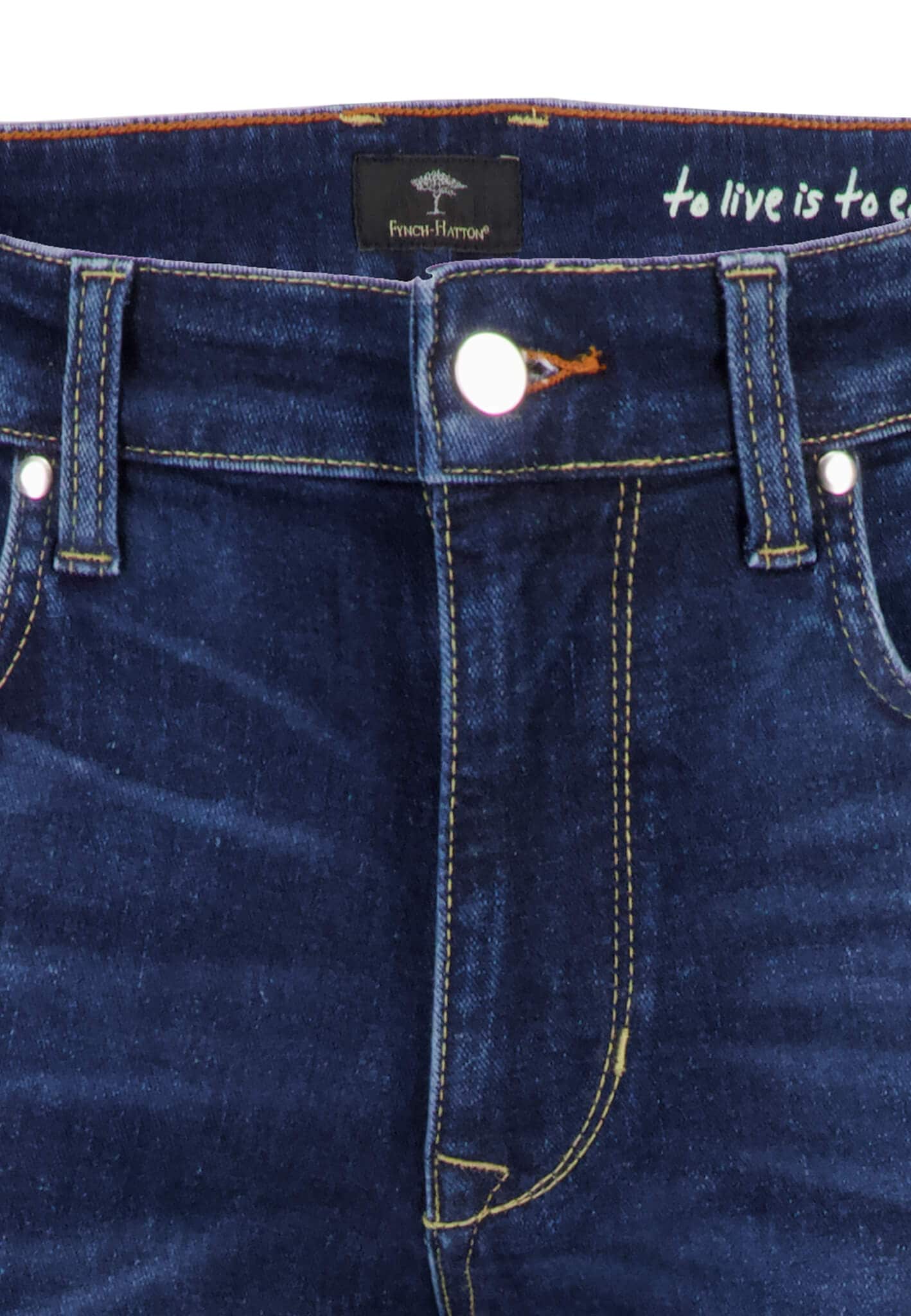 FYNCH-HATTON Tapered-fit-Jeans Regular Fit, mit Eingrifftaschen, Gesäßtaschen und Coinpocket
