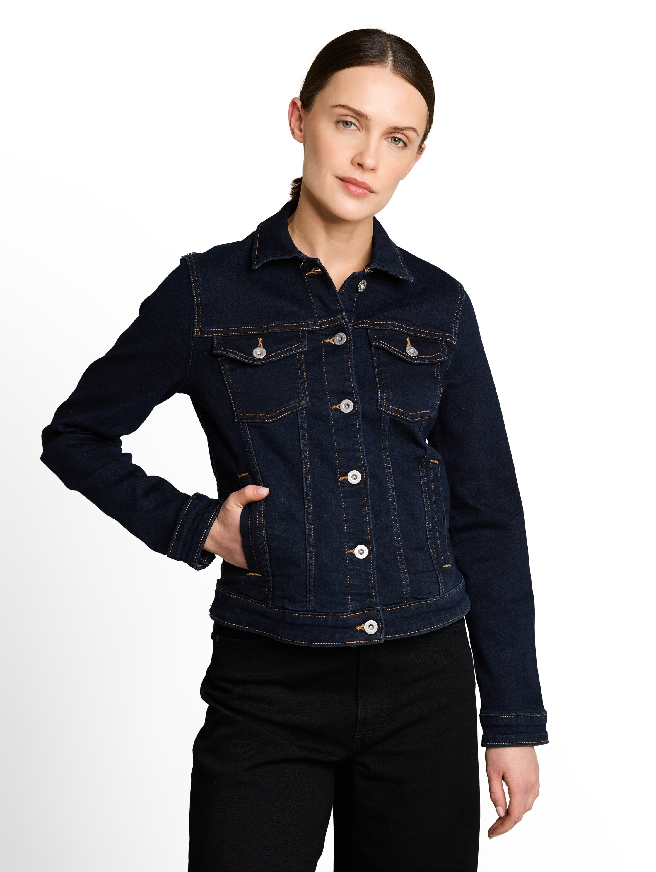 TOM TAILOR Jeansjacke ohne Kapuze mit Stretch