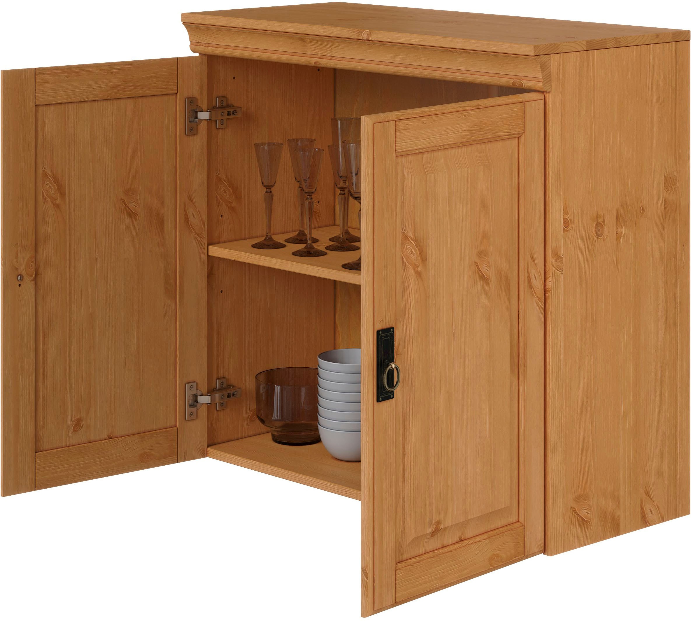 Home affaire Hängeschrank »Rügen« Breite 80 cm, Kiefer massiv, 2 Türen, 1 Einlegeboden