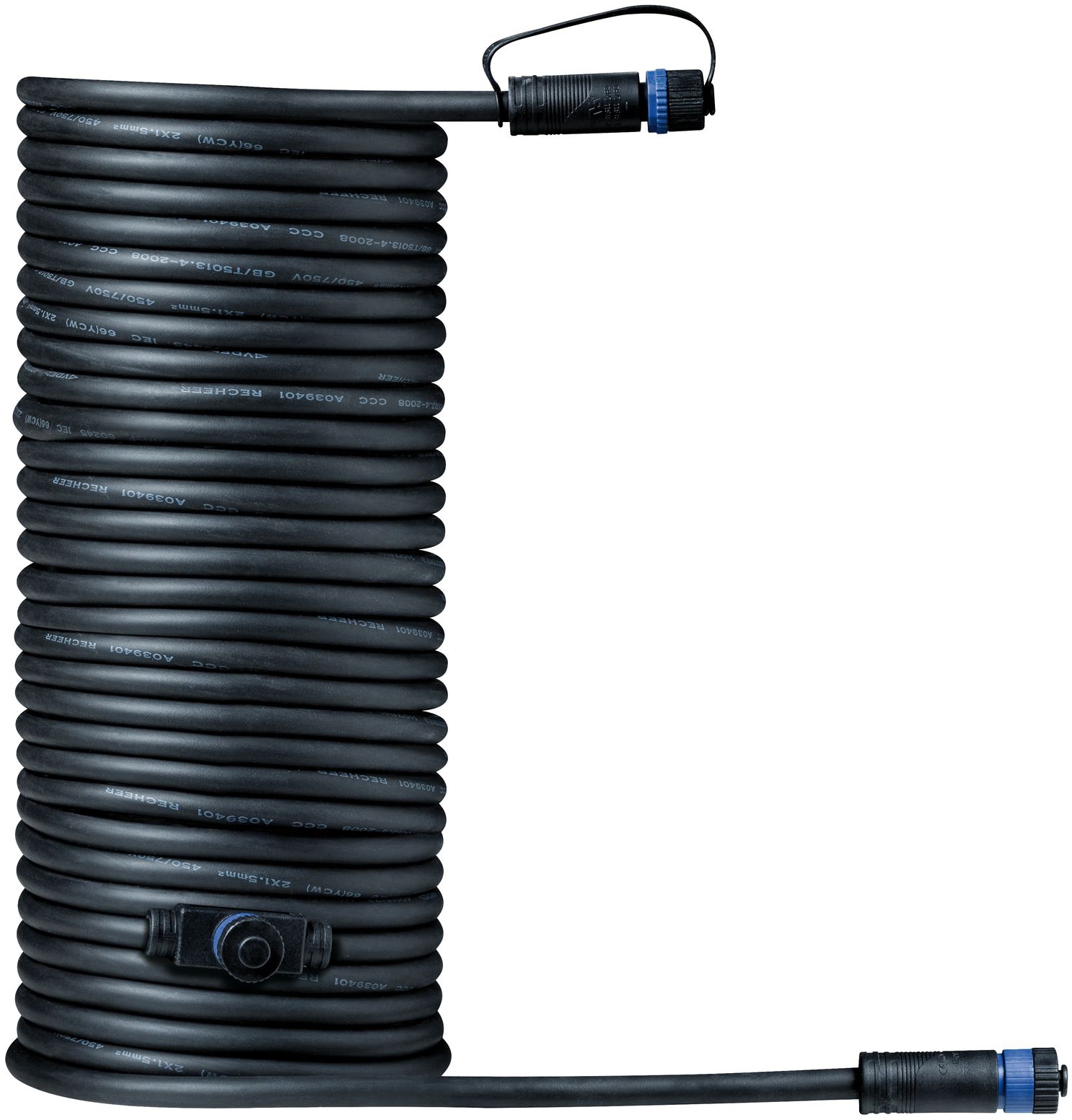 Paulmann Lampen-Verbindungskabel »Outdoor Plug&Shine 10m IP68«, 1000 cm, 1 in - 2 out