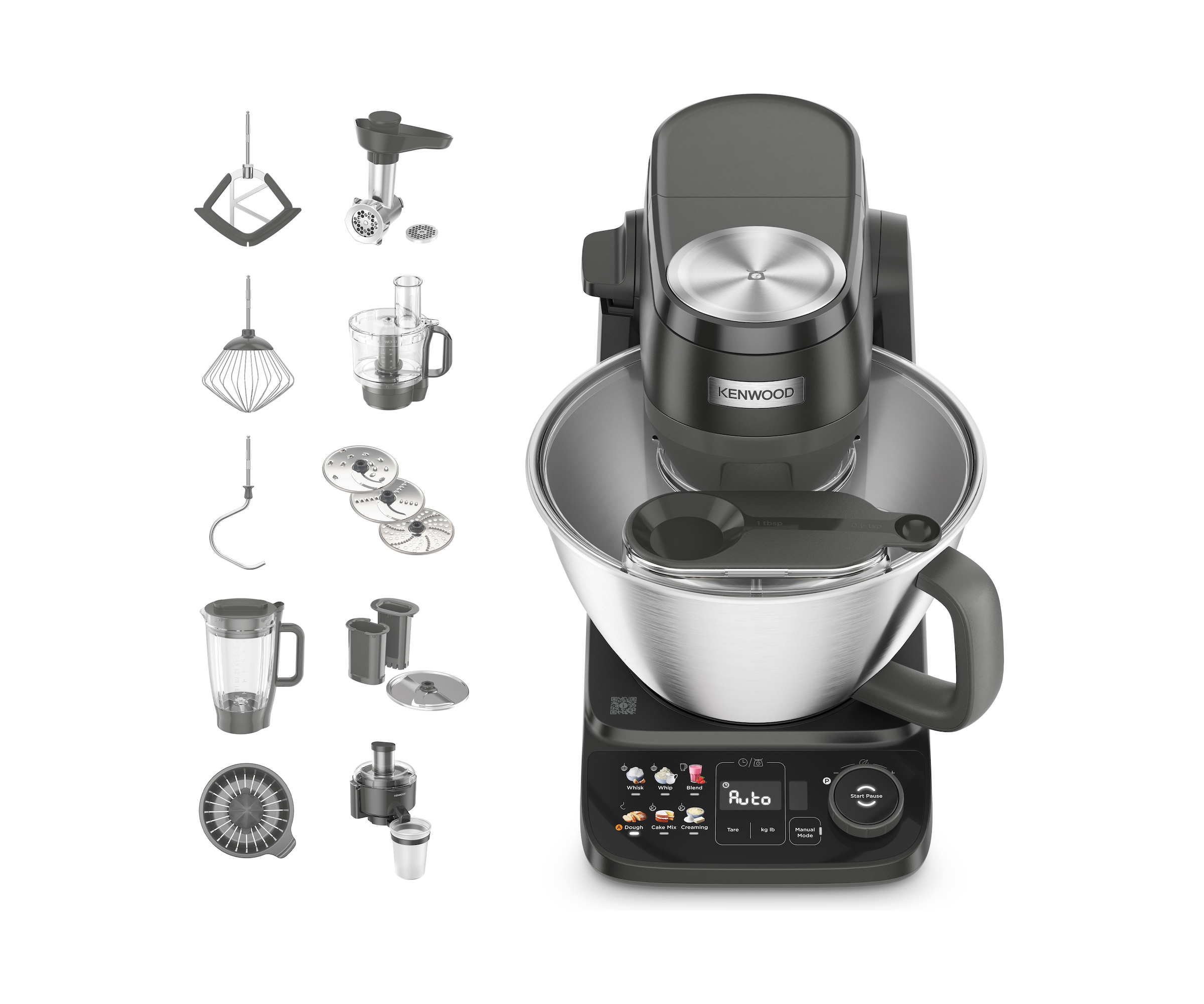 Kenwood Küchenmaschine »Multi Tasker KHC40.080BK« 4,3 L, Zerkleinerer, Entsafter, Mixer, Fleischwolf