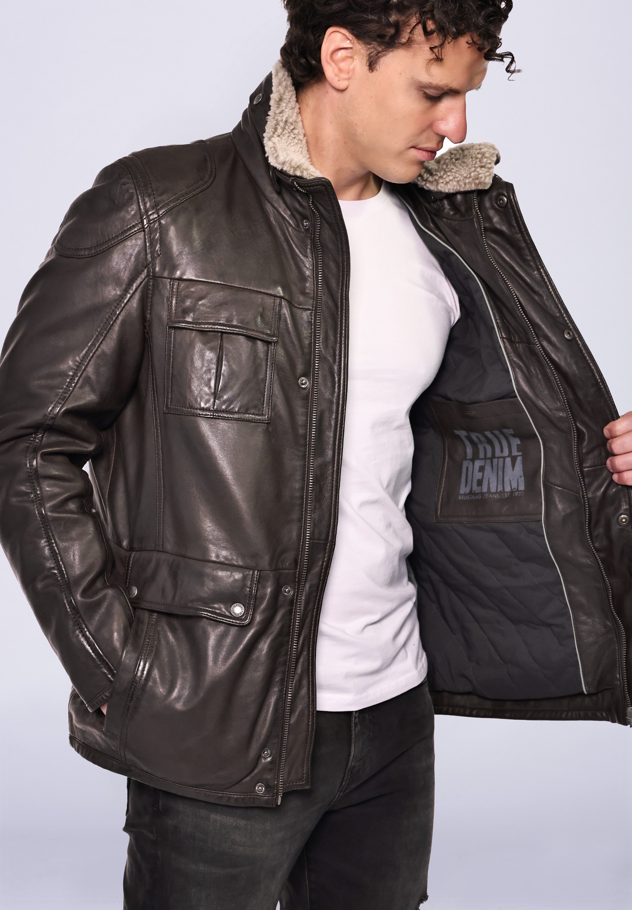 MUSTANG Lederjacke »Lederjacke 31019263-FF«
