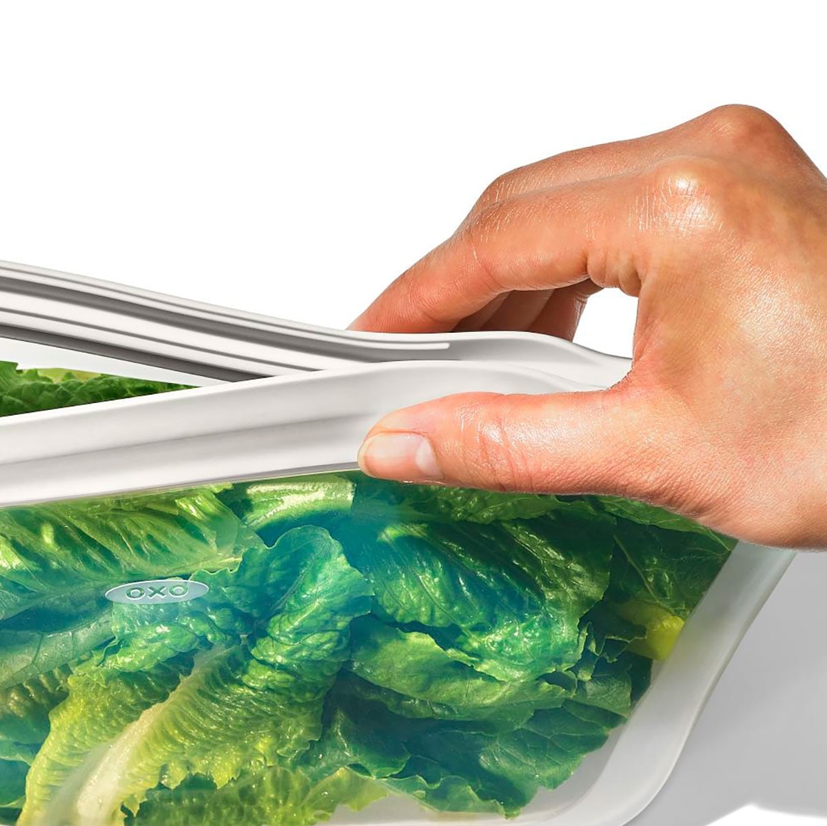 OXO Good Grips Frischhaltebeutel Silikon, wiederverwendbar, 828 ml