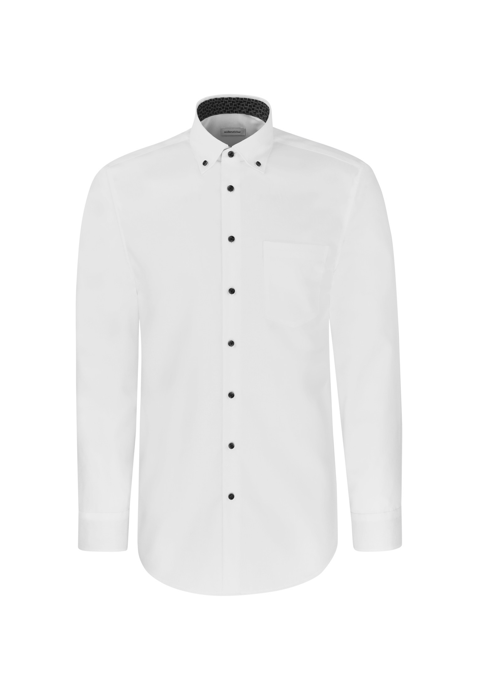 seidensticker Businesshemd »Schwarze Rose« Regular 1/1 Button-Down-Kragen Uni