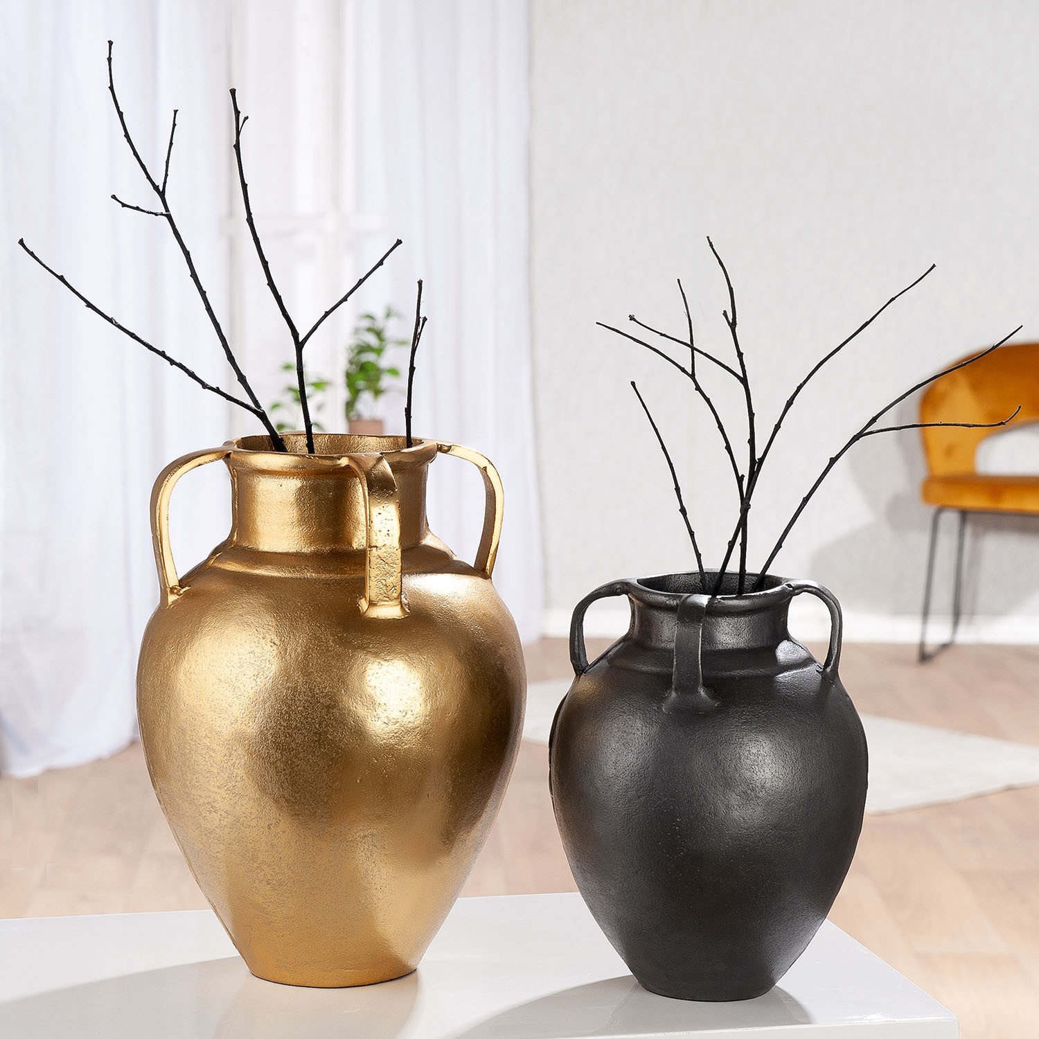 GILDE Tischvase »Vase Antigua mit 4 Henkel«