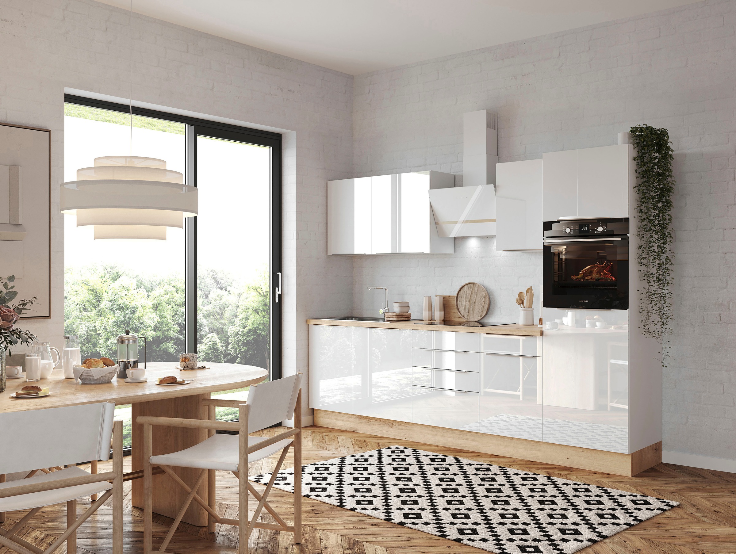 »Safado kaufen Soft cm, hochwertige RESPEKTA Close Ausstattung Küchenzeile 280 wie Breite Marleen«, der Serie aus bequem Funktion