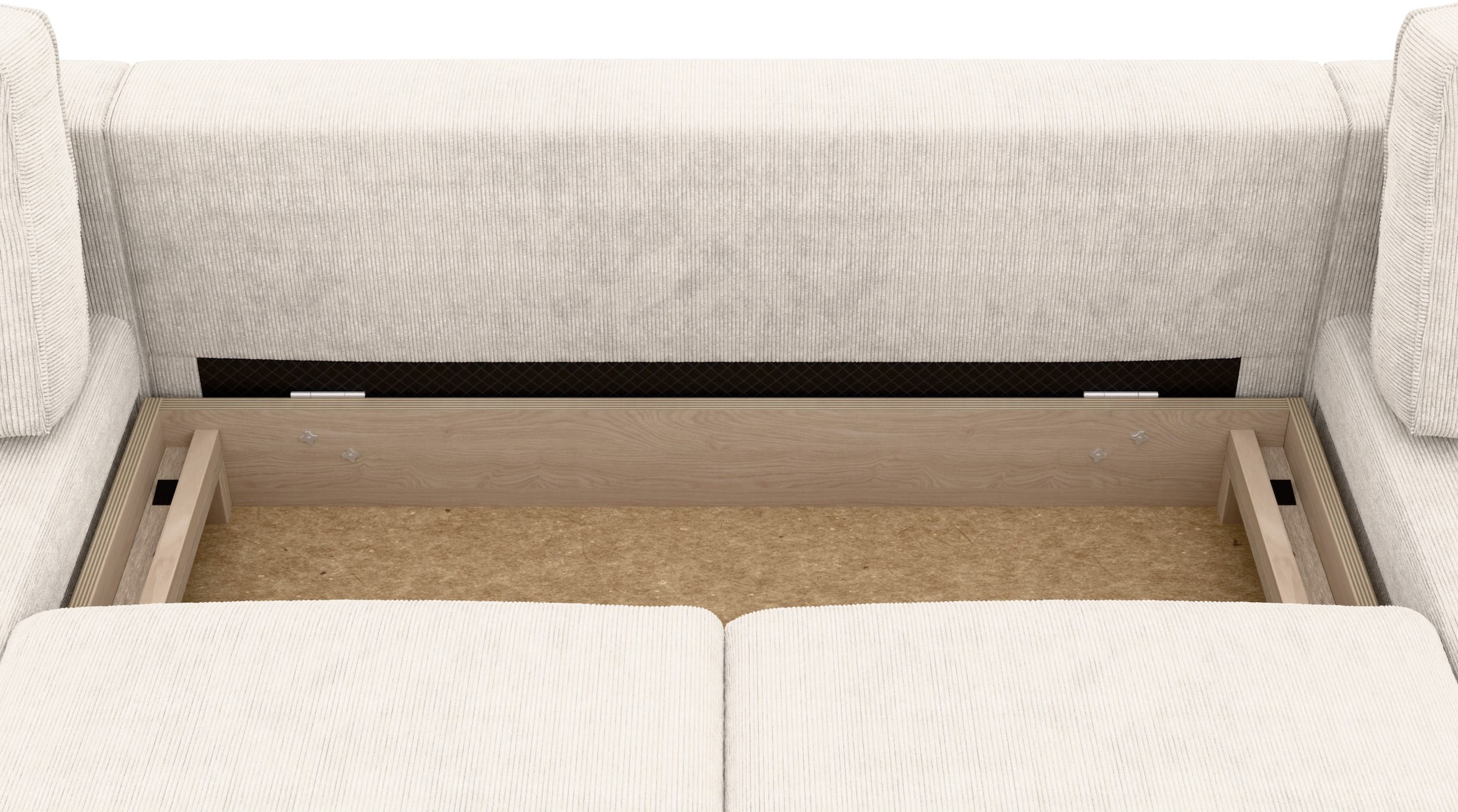 Home affaire Wohnlandschaft »Booster Couch wahlweise mit Schlaffunktion und Bettkasten-auch in Cord«, Sofa in U-Form, Breite 305 cm