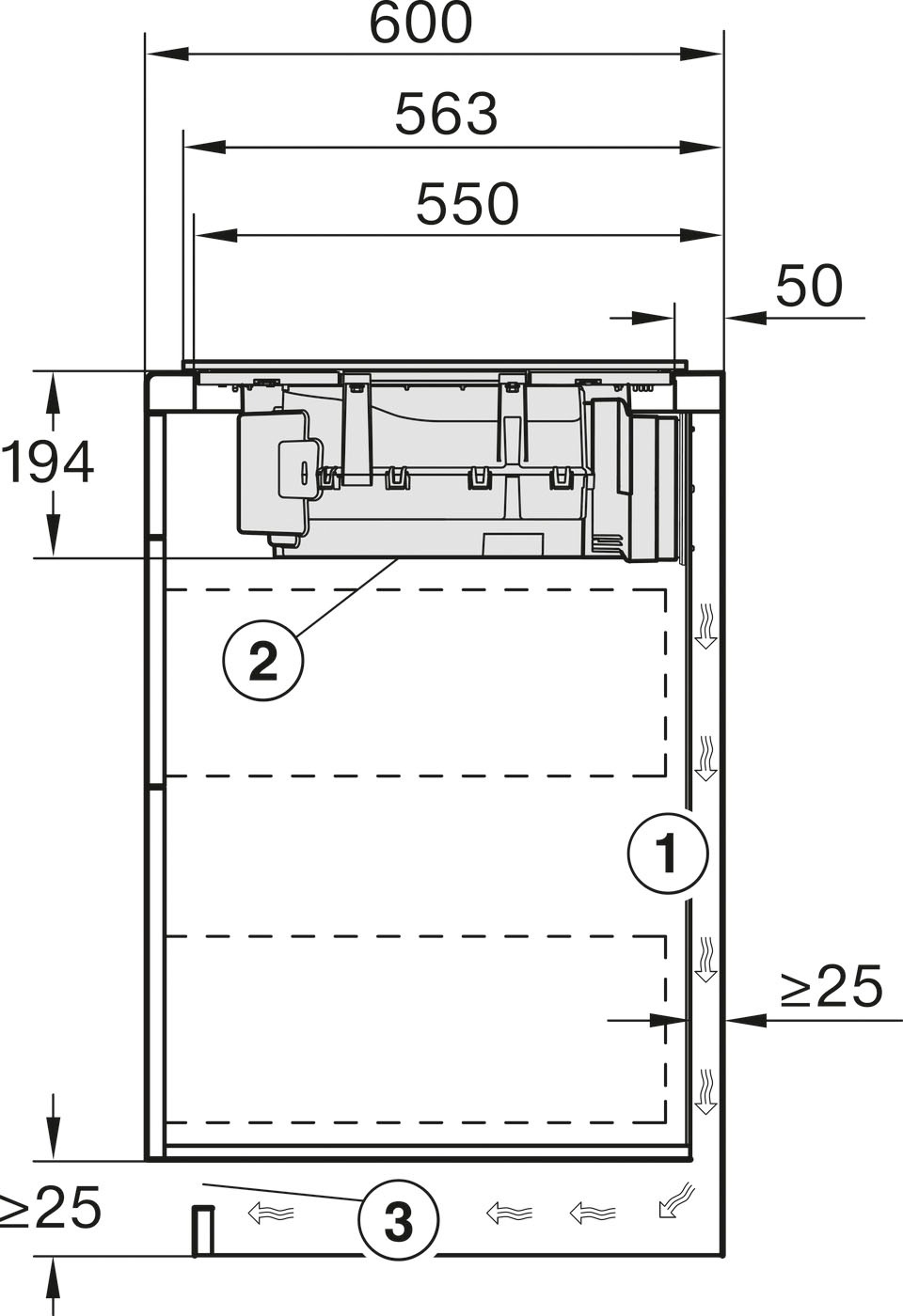 Miele Kochfeld mit Dunstabzug »KMDA7272FR-U« Geringe Lautstärke und 4 einzelne Kochzonen für Umluftbetrieb