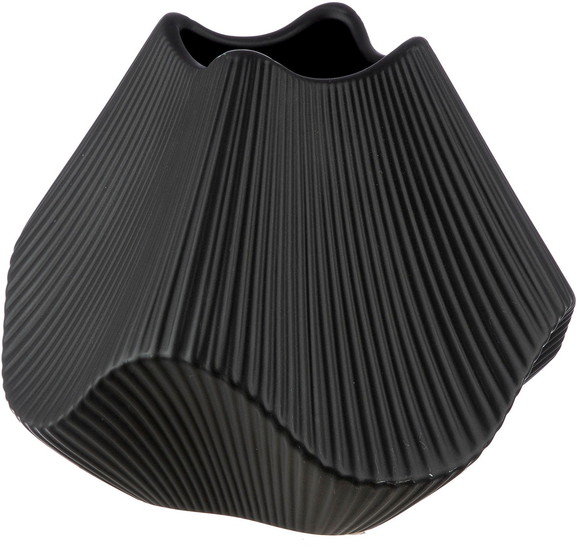 GILDE Tischvase »Vase Lamellen H. 18,5 cm«, (1 St.)
