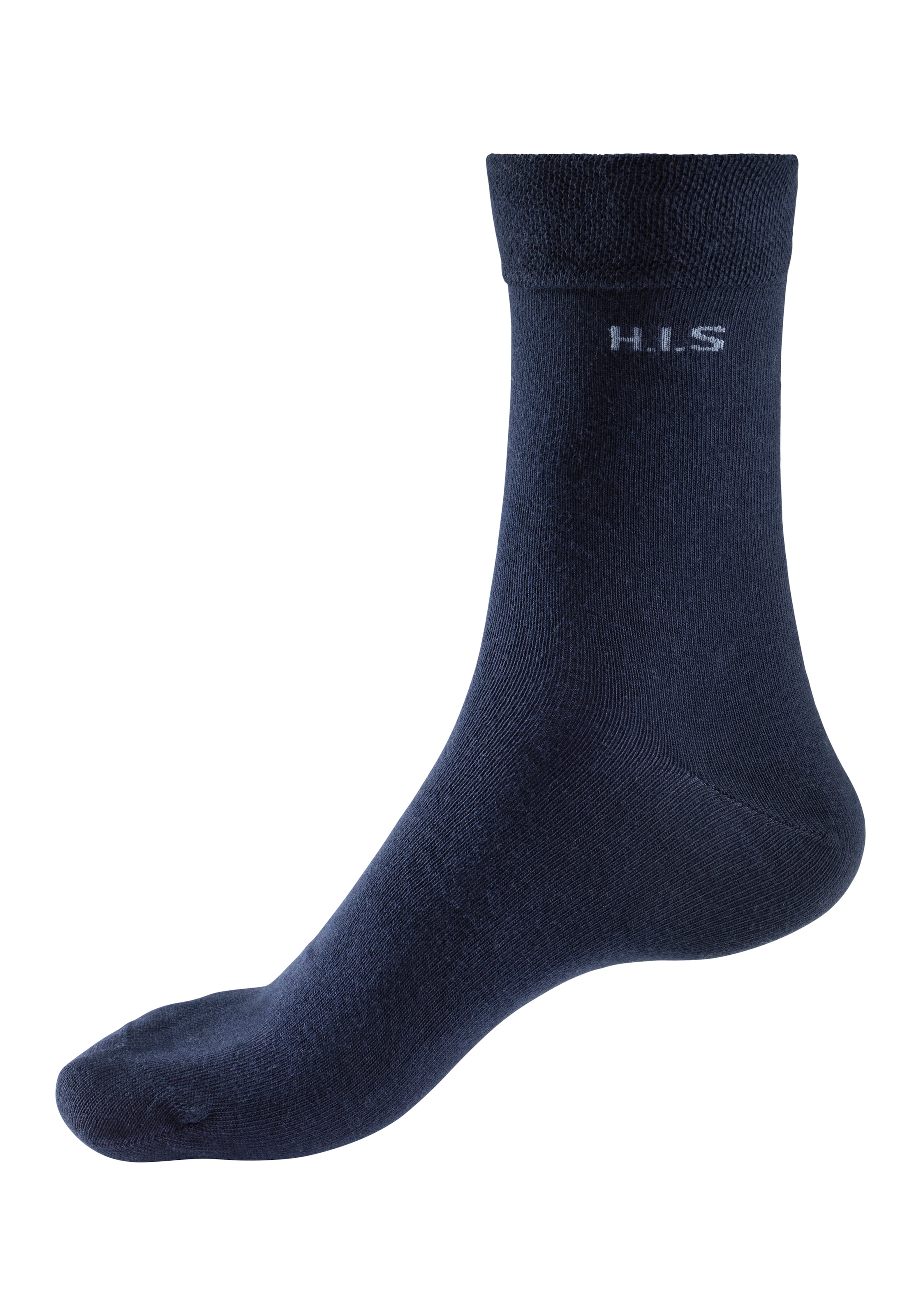 H.I.S Socken, (Packung, 4 Paar), mit druckfreiem Bündchen