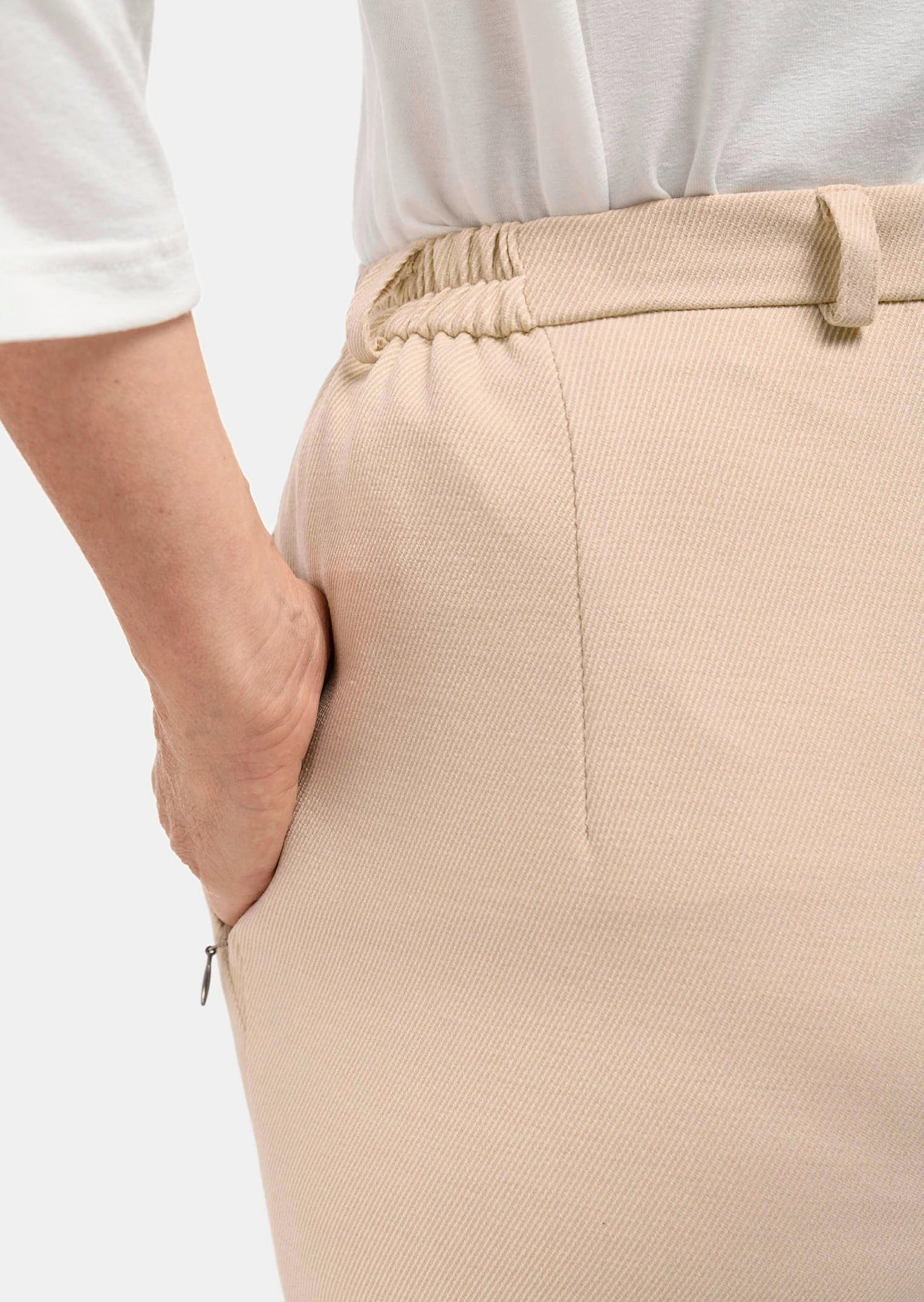 GOLDNER Stoffhose »Hose Anna mit Rippenstruktur Hose Anna mit Rippenstruktur«