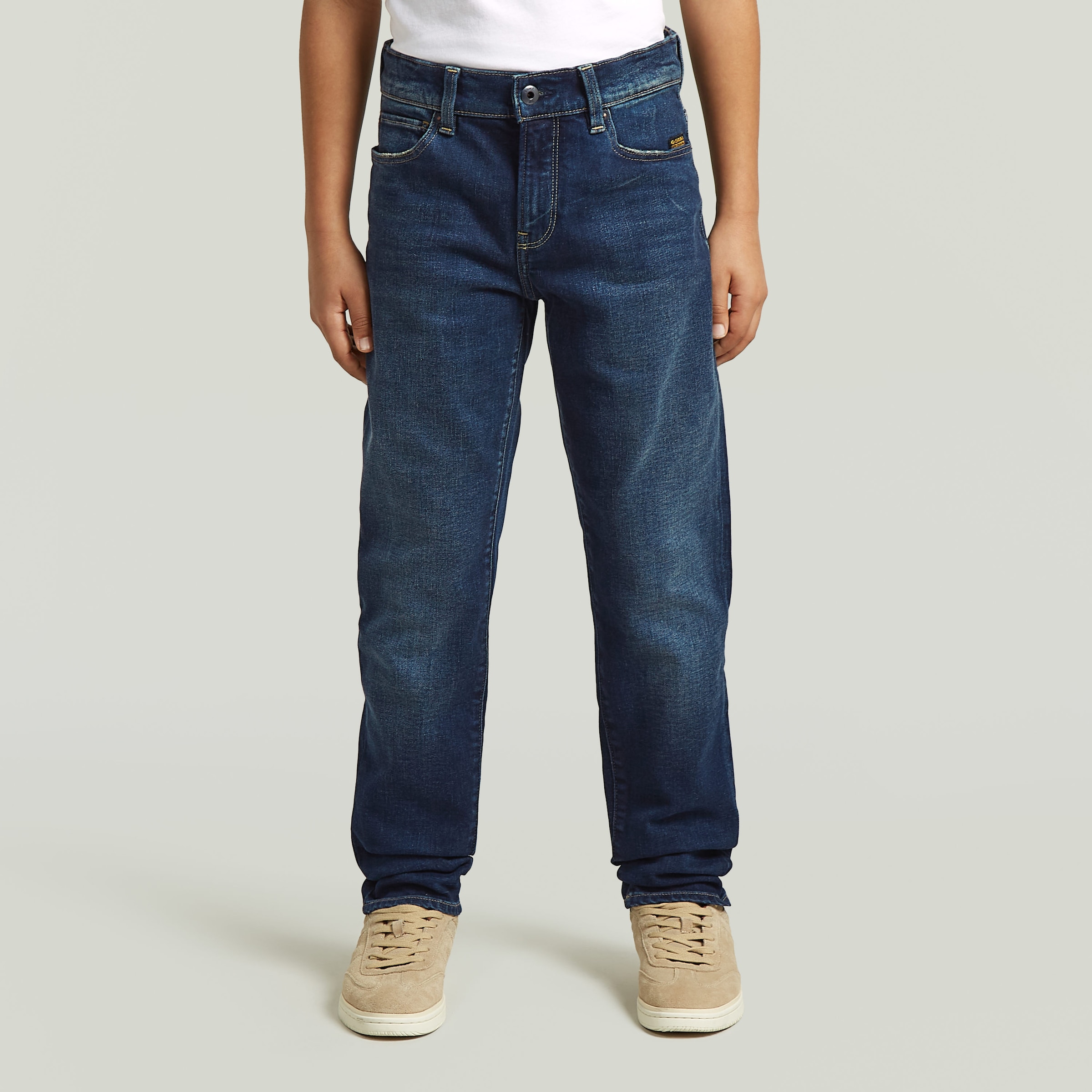 G-STAR 5-Pocket-Jeans »KIDS, 3301 SLIM« mit mittlerem Bund, Baumwoll-Denim