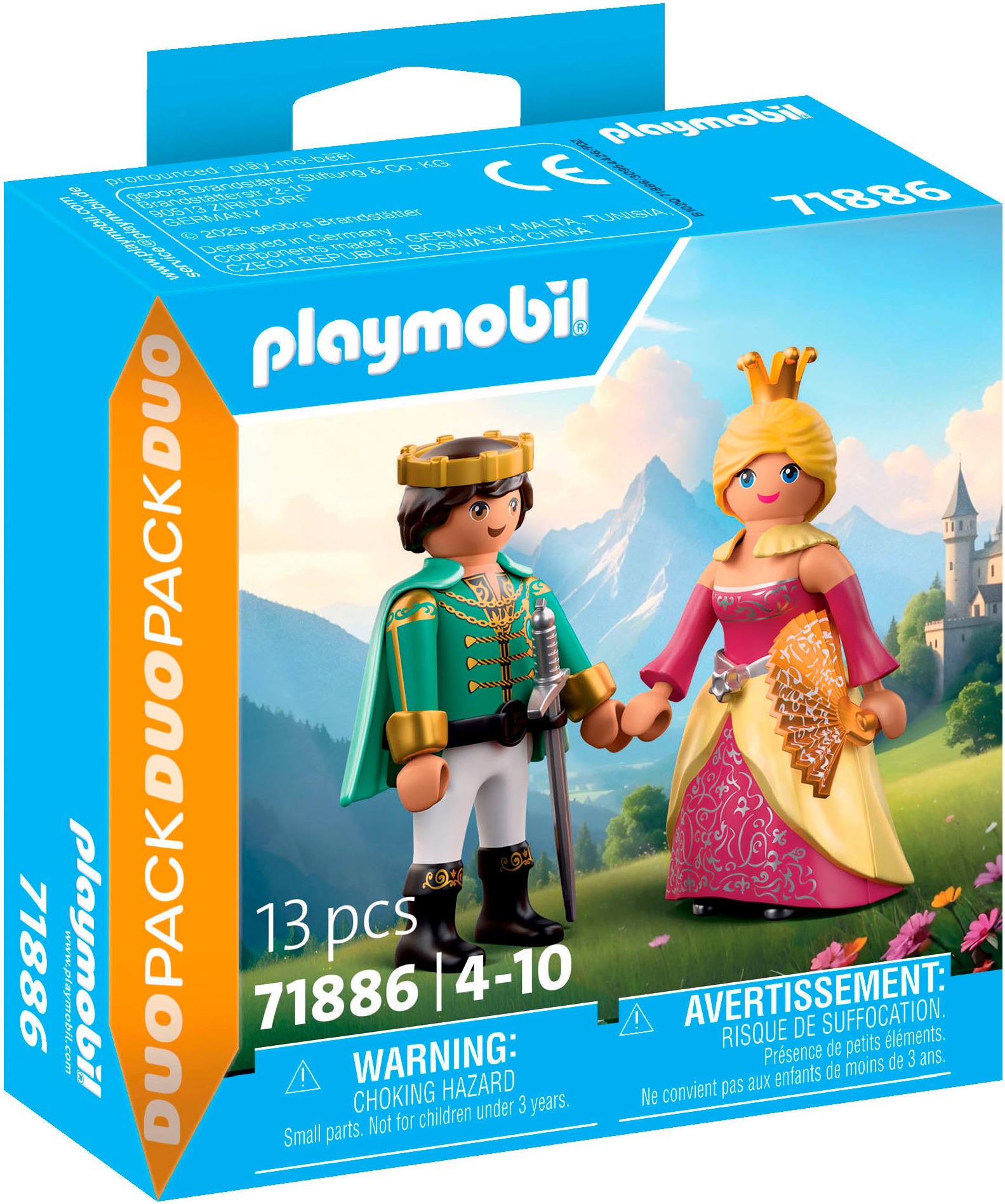 Playmobil® Konstruktions-Spielset »Prinz und Prinzessin (71886), Duo Pack« Made in Europe