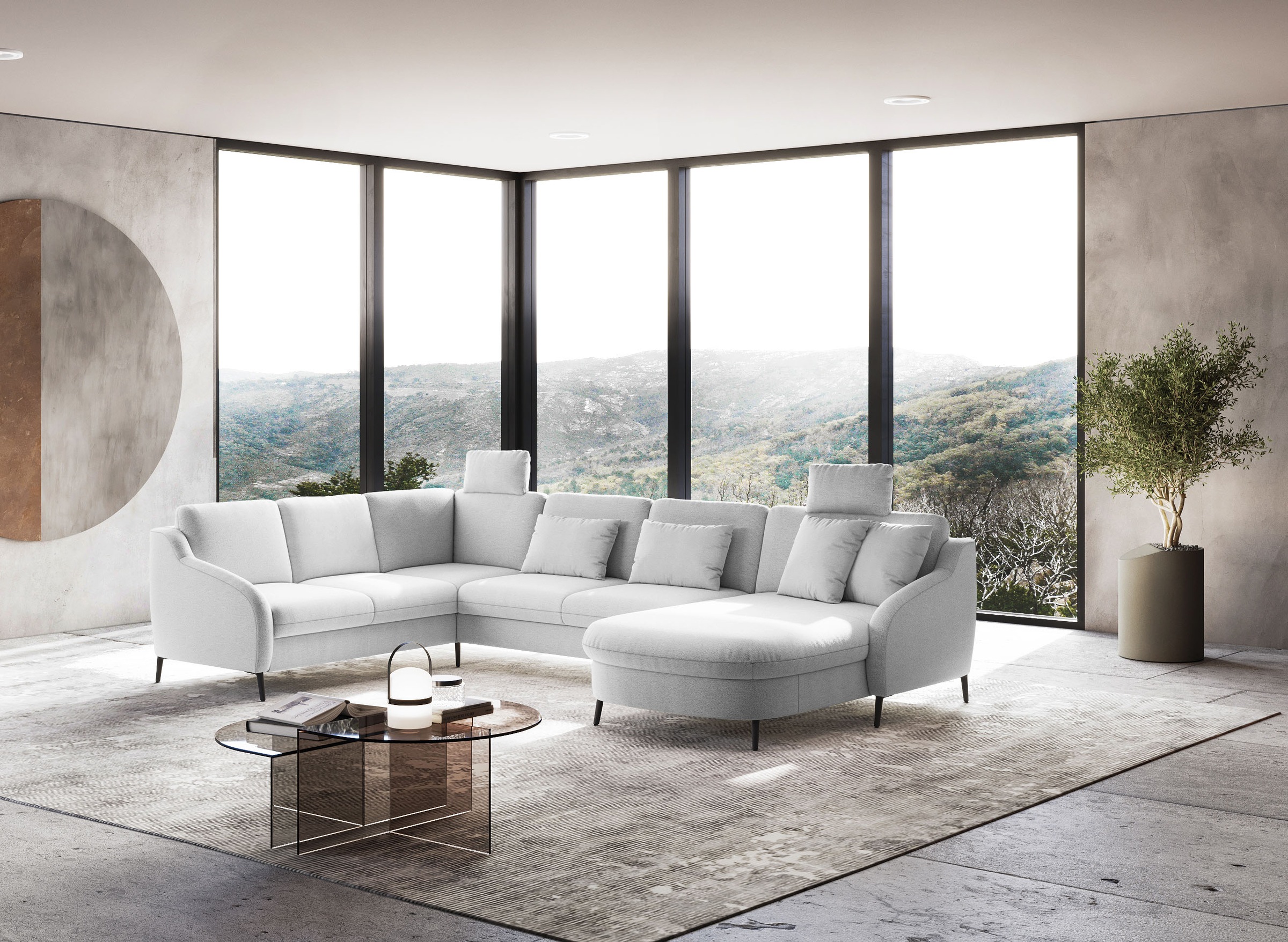 sit&more Wohnlandschaft »Soul U-Form«, wahlweise mit Bettfunktion und Bettkasten oder Schubkasten