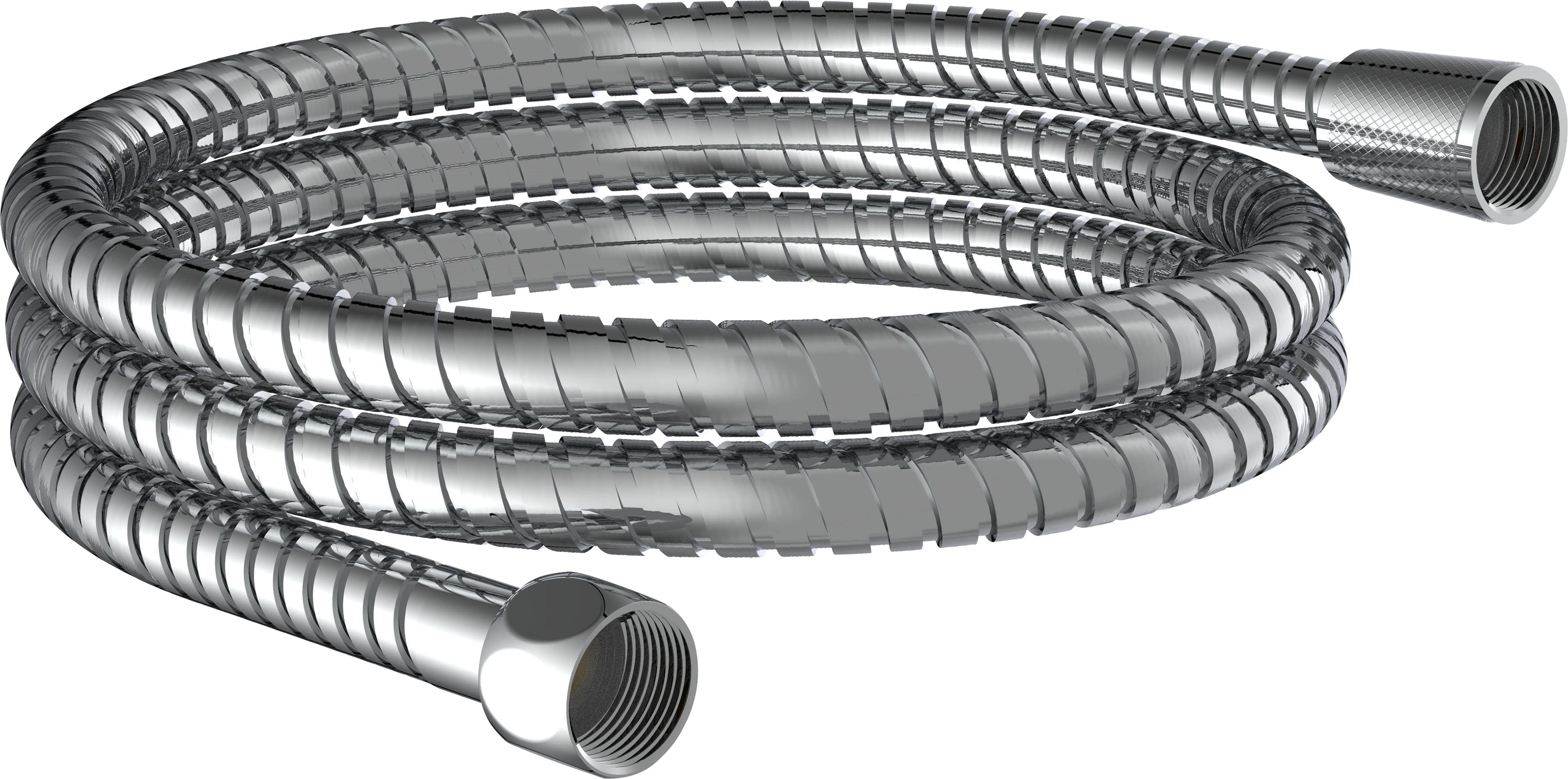 Brauseschlauch, 150 cm, Edelstahl, inkl. Wasserspardichtung - bis 50% Wasserersparnis