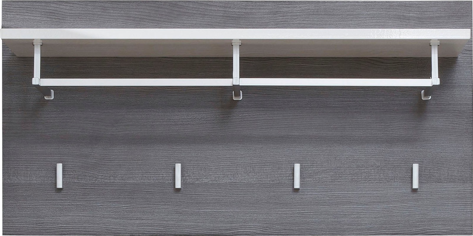 Home affaire Garderobenpaneel »Sovana« 1 Stk. tlg. Garderobenpaneel mit Ablage & Haken - (B/T/H) 80/28/40 cm
