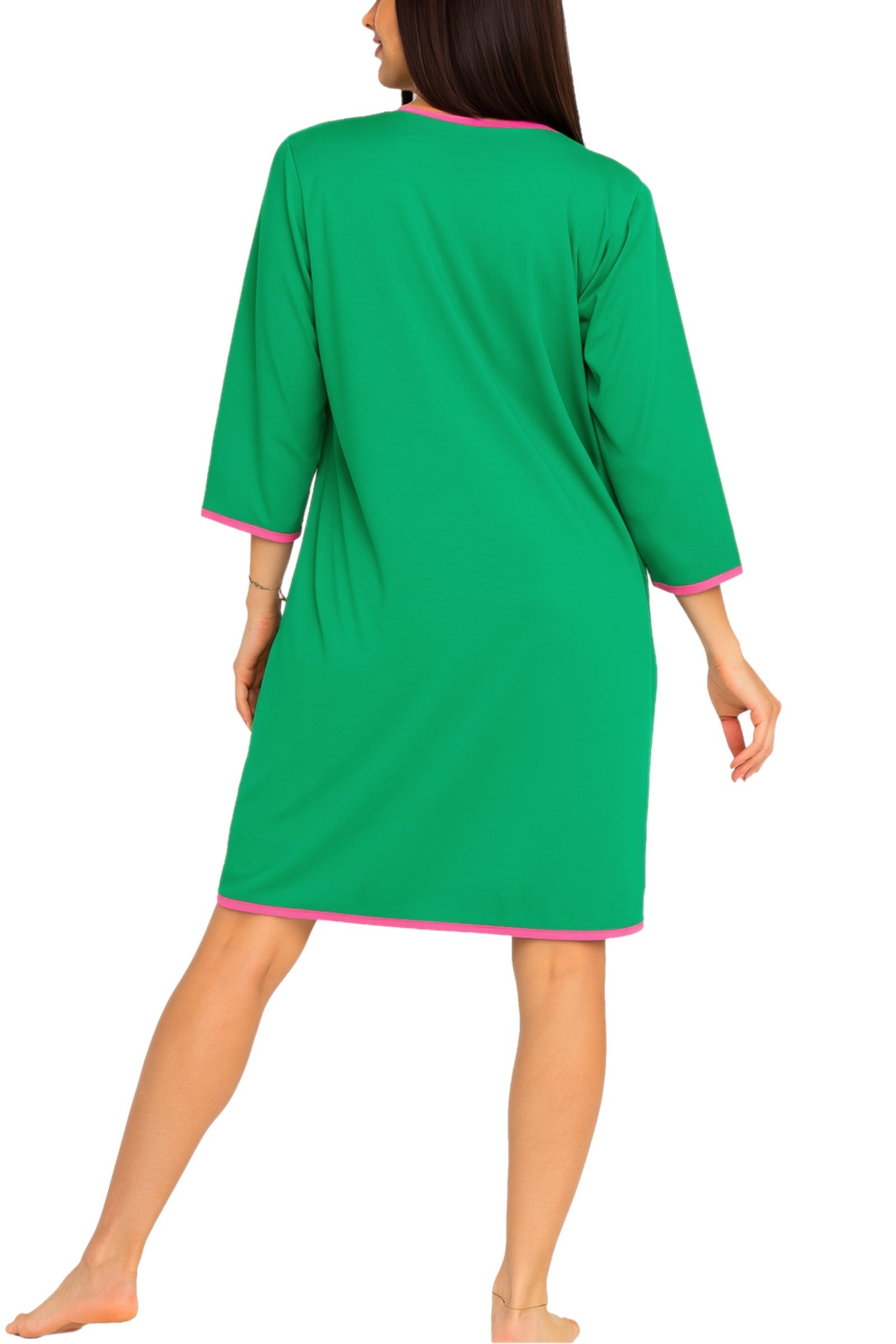 AQUARTI Damenbademantel »Bademantel Aquarti Damen Bademantel mit Reißverschluss 3/4 Ärmel«