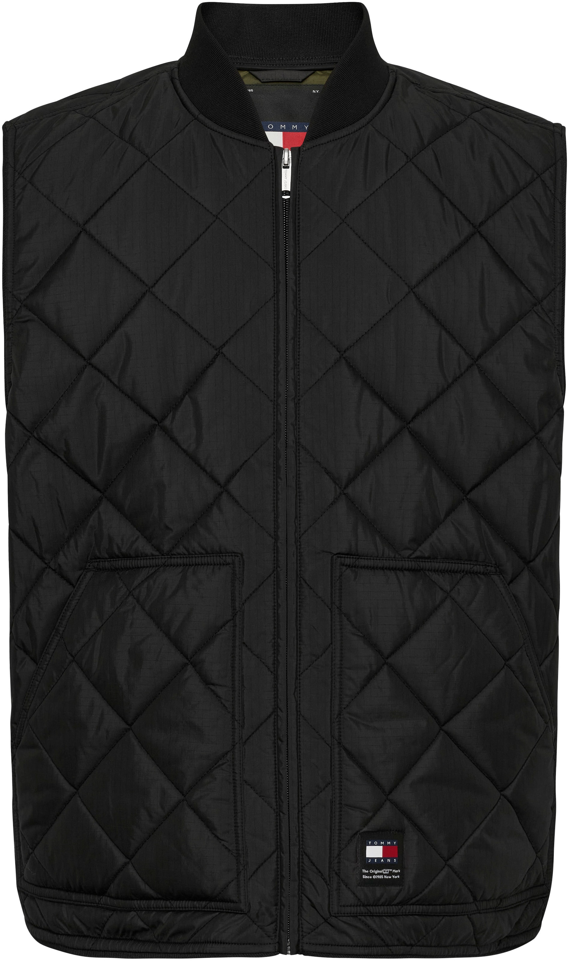 Tommy Jeans Steppweste »TJM REG ENTRY VEST«, mit modischem Rautenmuster