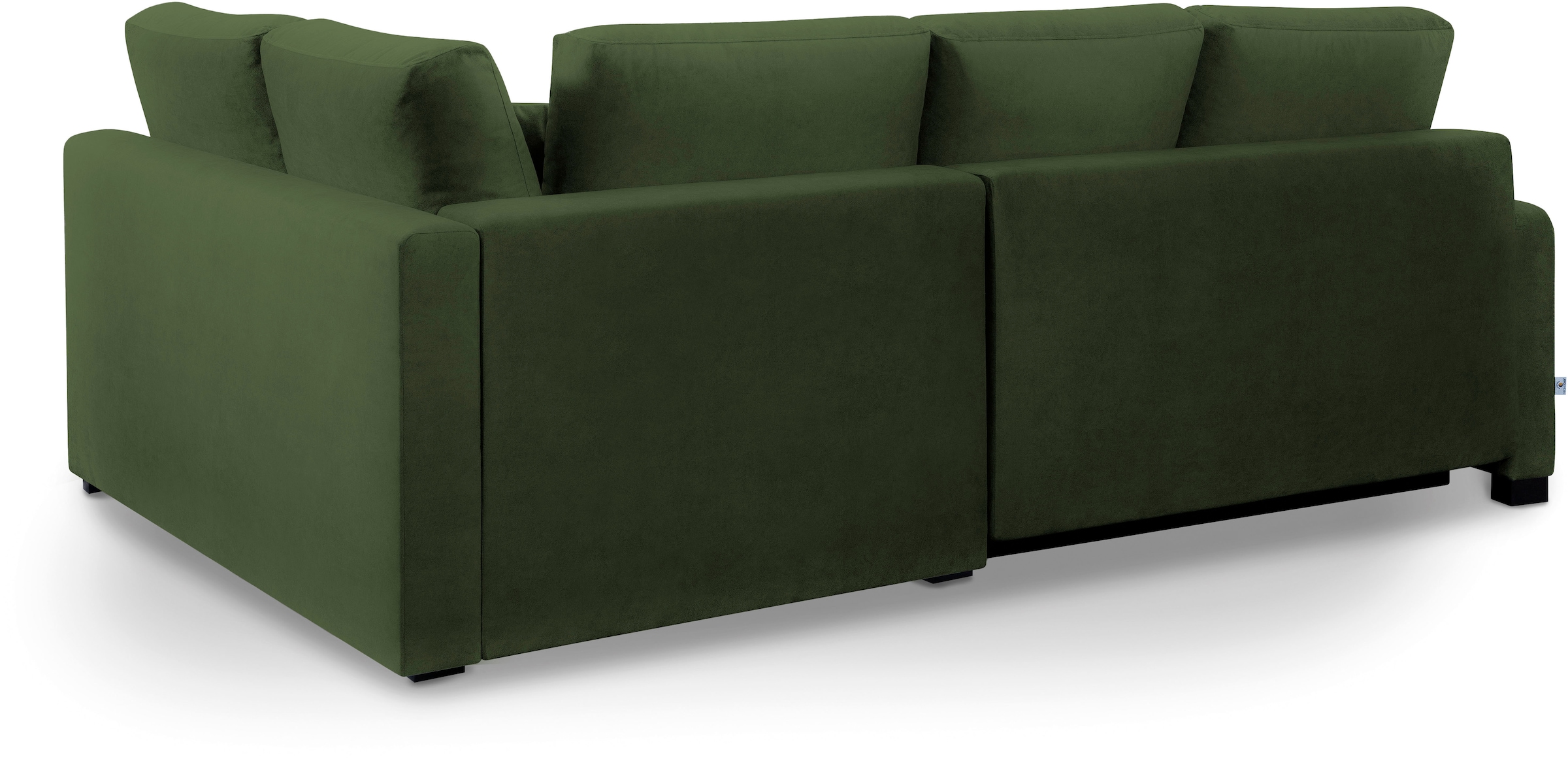 exxpo - sofa fashion Ecksofa »Chester, Boxspring Federkern-Polsterung für bequemeren Sitzkomfort«, L-Form, schmale Armlehnen, Bettfunktion u. Bettkasten