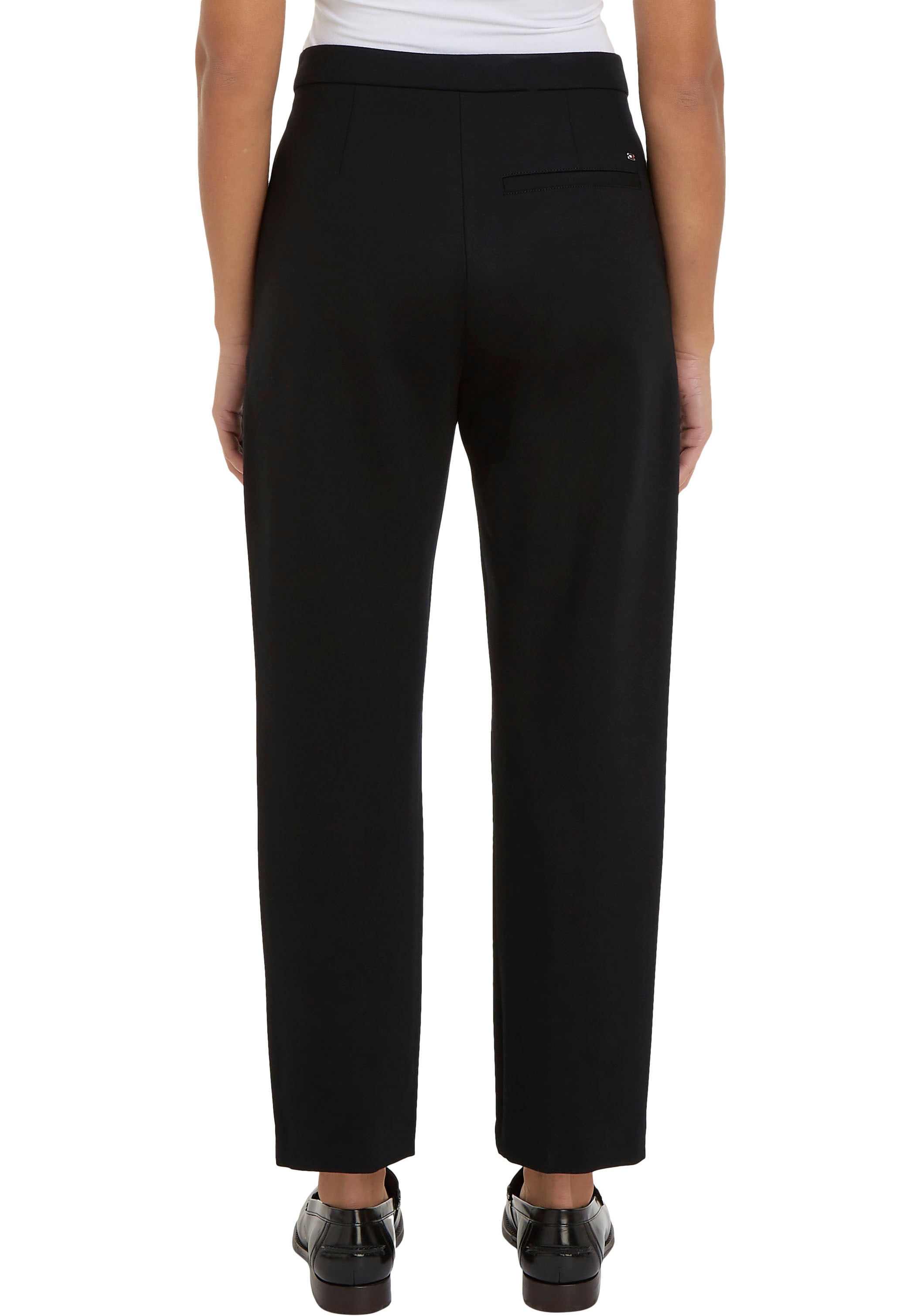 Tommy Hilfiger Webhose »ELEVATED SLIM STRAIGHT KNIT PANT«, mit Tommy Hilfiger Markenlabel