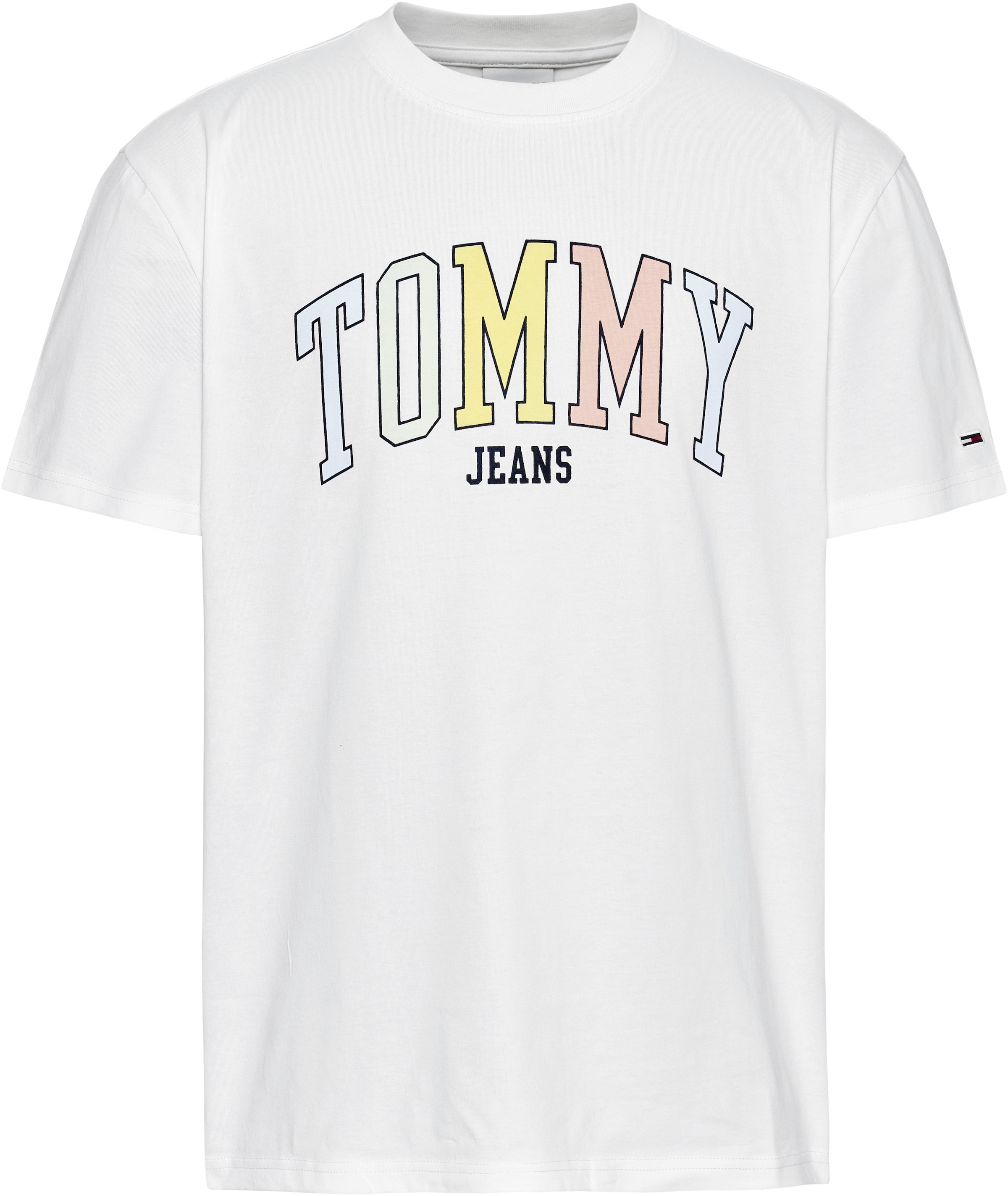 mit bei T-Shirt »TJM TOMMY Jeans ♕ Logo-Frontmotiv großem POP Tommy CLSC TEE«, COLLEGE