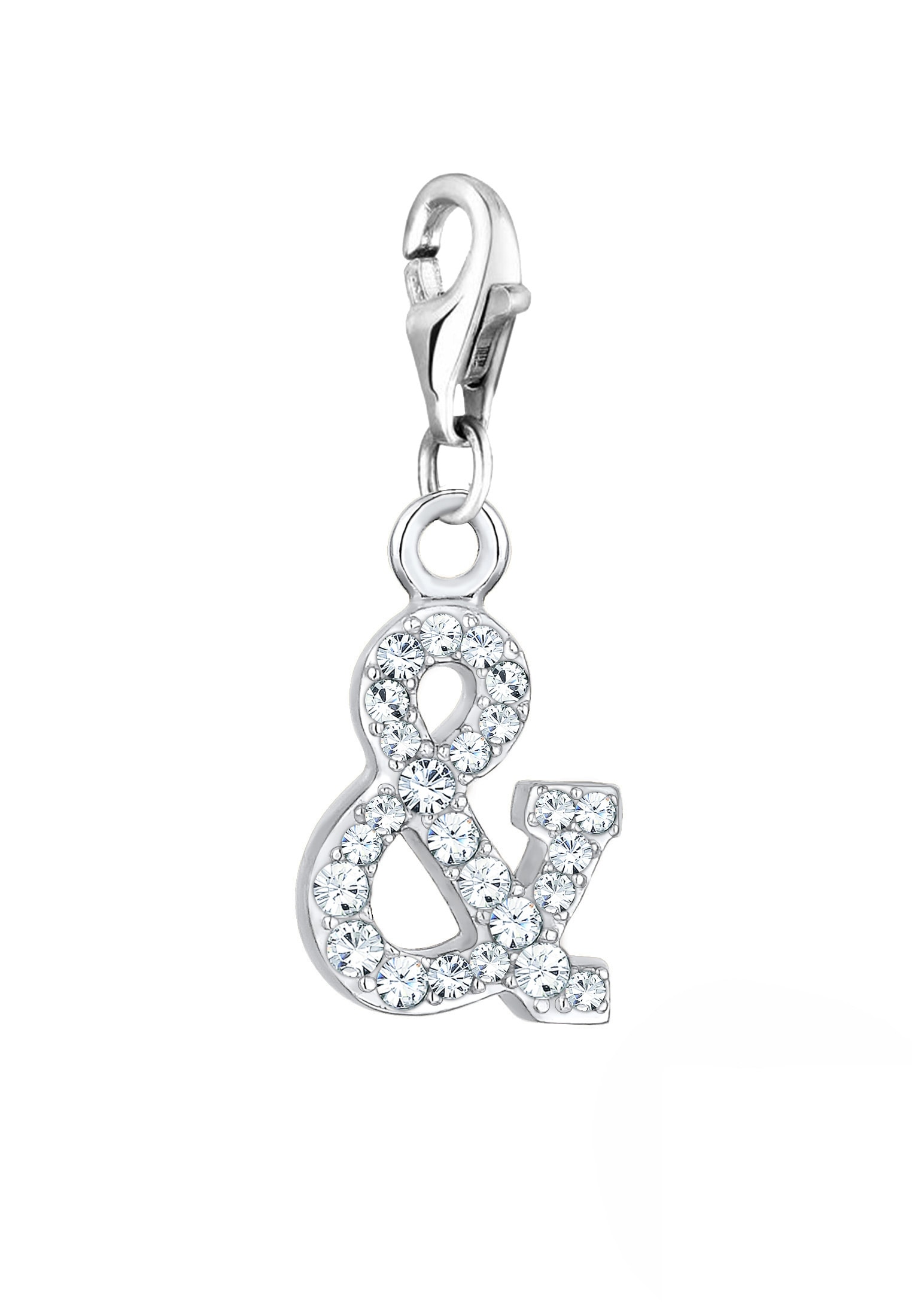 Nenalina Charm-Einhänger »Charm Zeichen Symbol Kristalle 925 Silber«