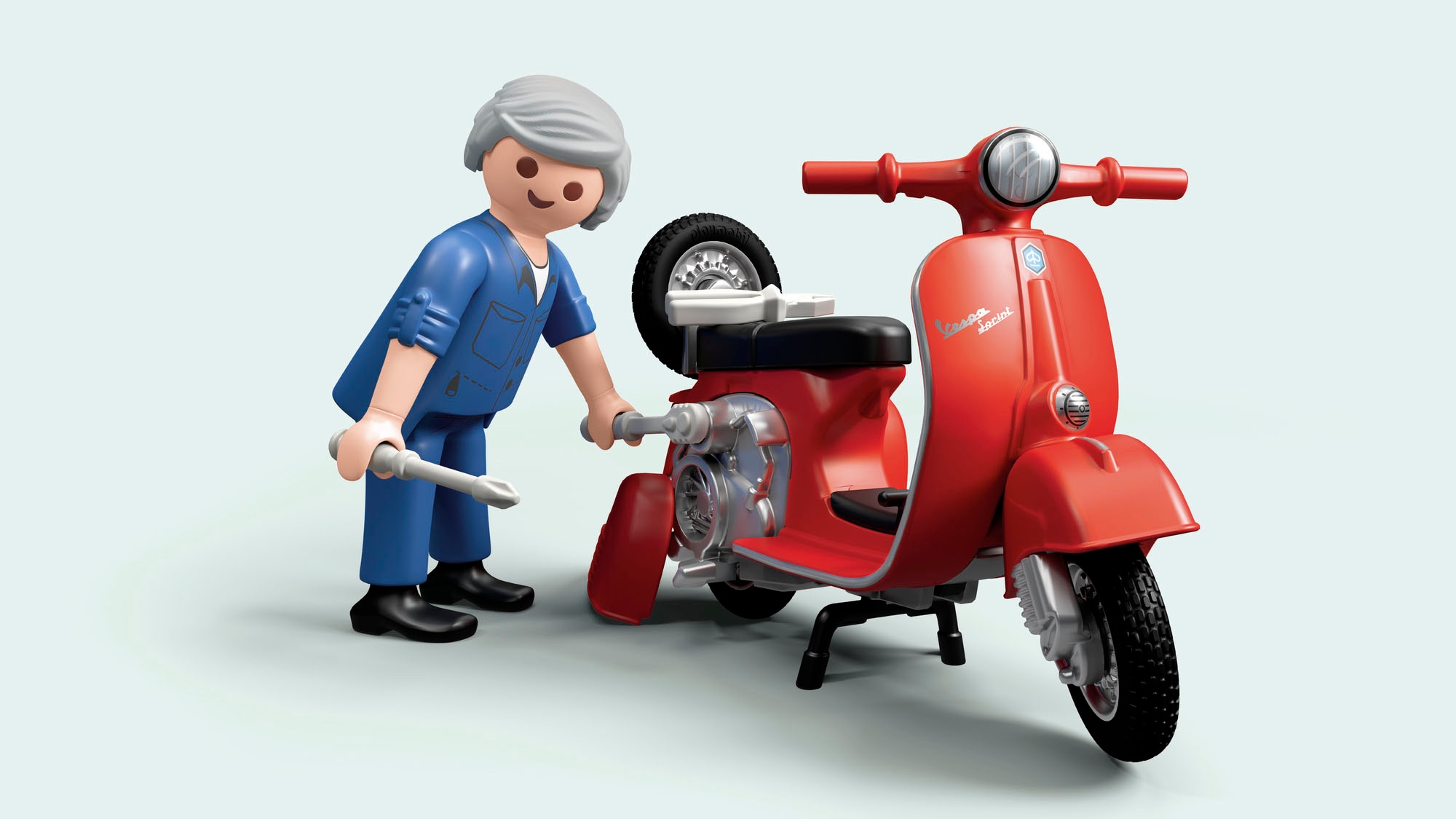 Playmobil® Konstruktions-Spielset »60s Vespa Garage (71620), Vespa«, (88 St.), Made in Europe