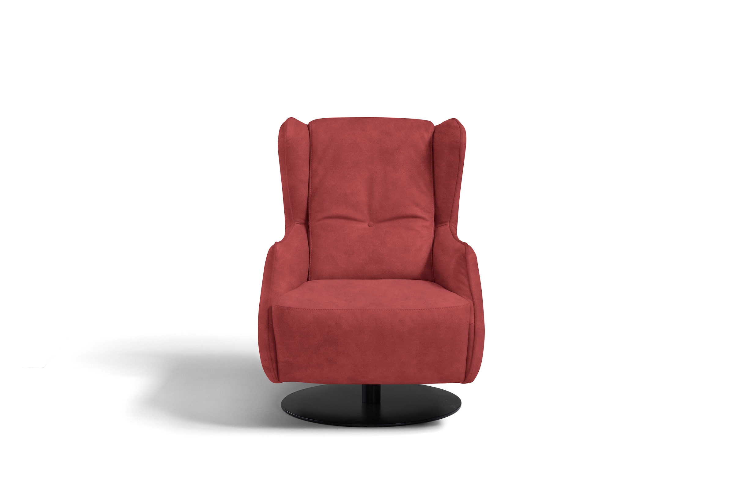 Egoitaliano Sessel »Randy Hochlehnsessel, Designsessel, Clubsessel, Ohrensessel«, Drehsessel, Relaxsessel, kompakte Stellmaße, bequem