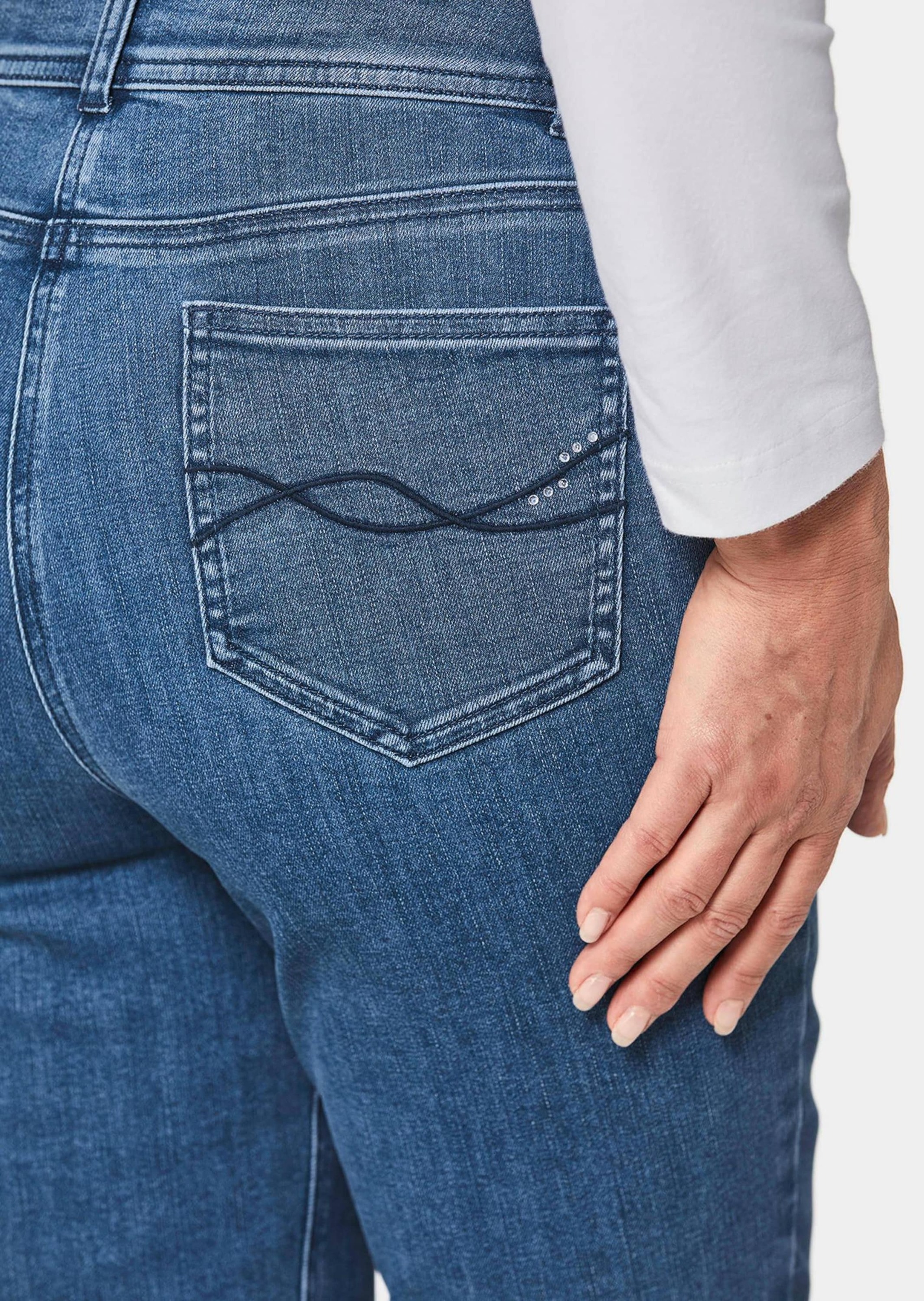 GOLDNER Regular-fit-Jeans »Hose mit Bauchweg-Effekt Superbequeme Hose mit Bauchweg-Effekt«