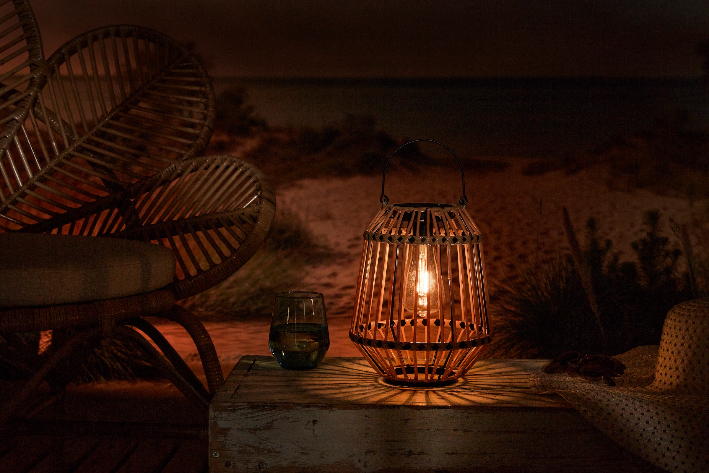 LUXFORM Außen-Tischleuchte »Solar-Tischlampe - Ibiza - LED - 15 Lumen«, Leuchtmittel LED-Modul | LED fest integriert, Solarbetrieben