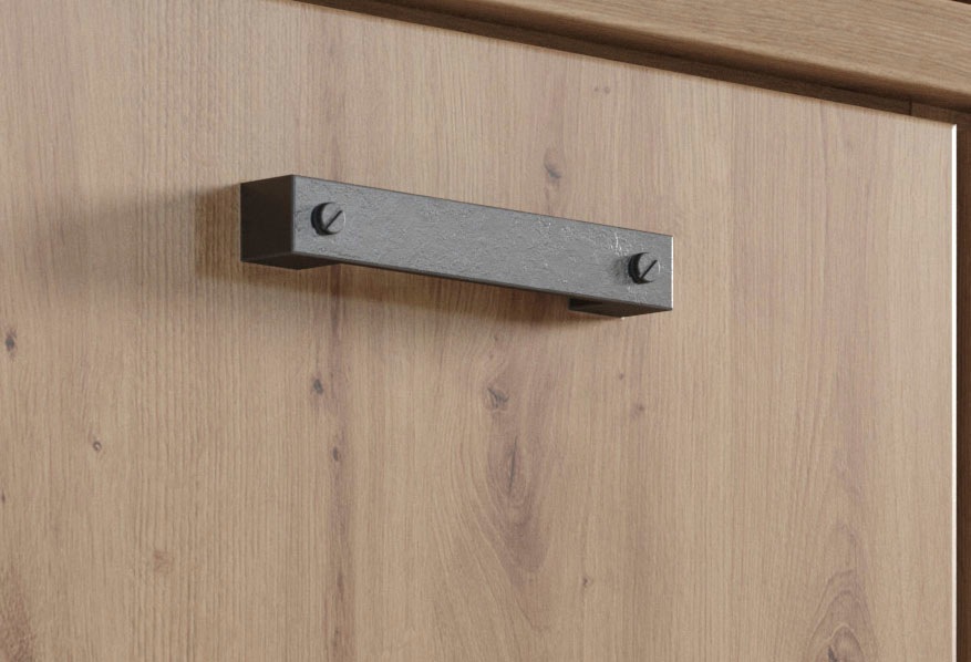 Home affaire Sideboard »Mia«, (1 St.), Echtholzoptik, Eiche, 207 cm breiter Schrank