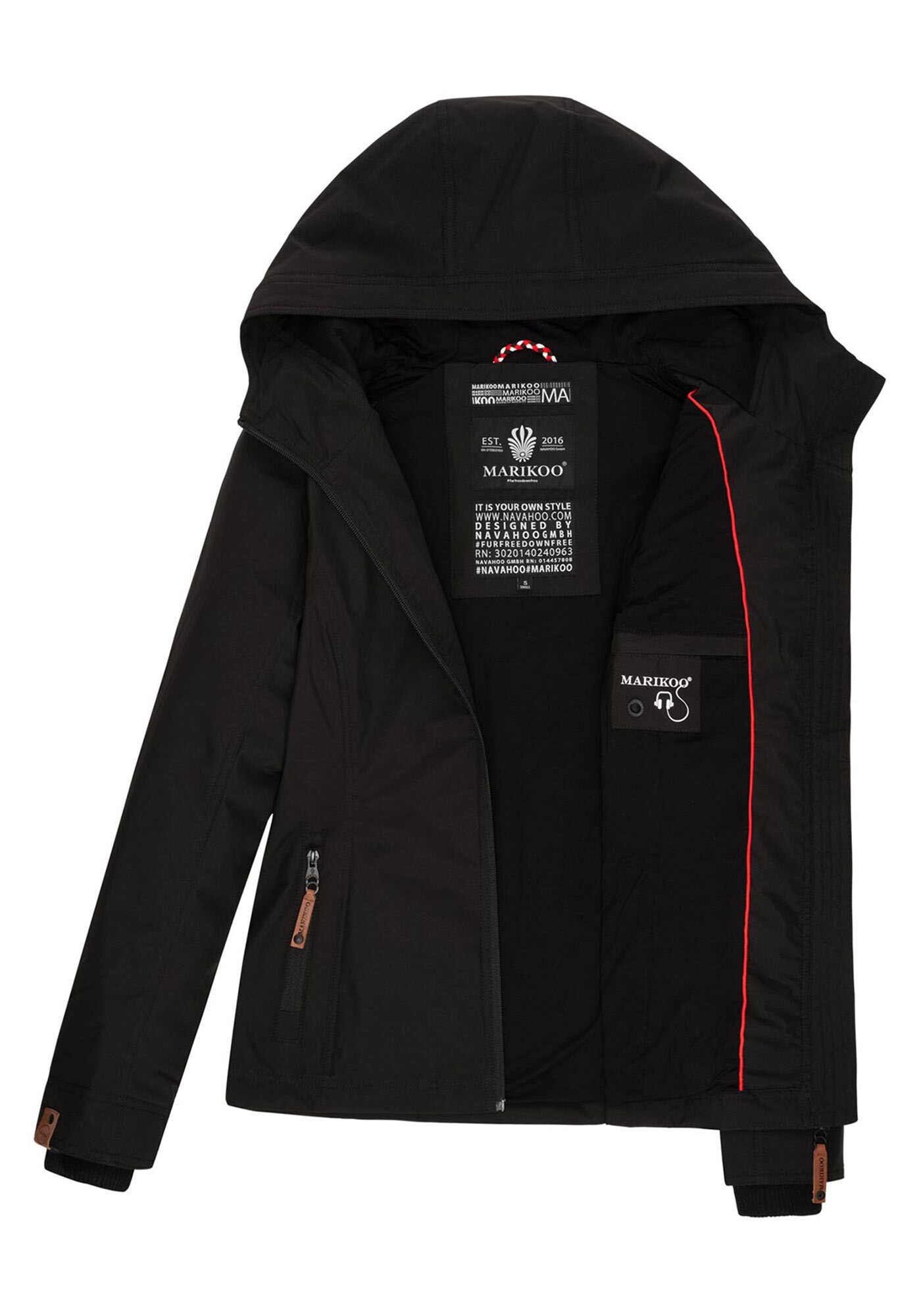 Marikoo Outdoorjacke »Marikoo Brombeere Damen Jacke B862«