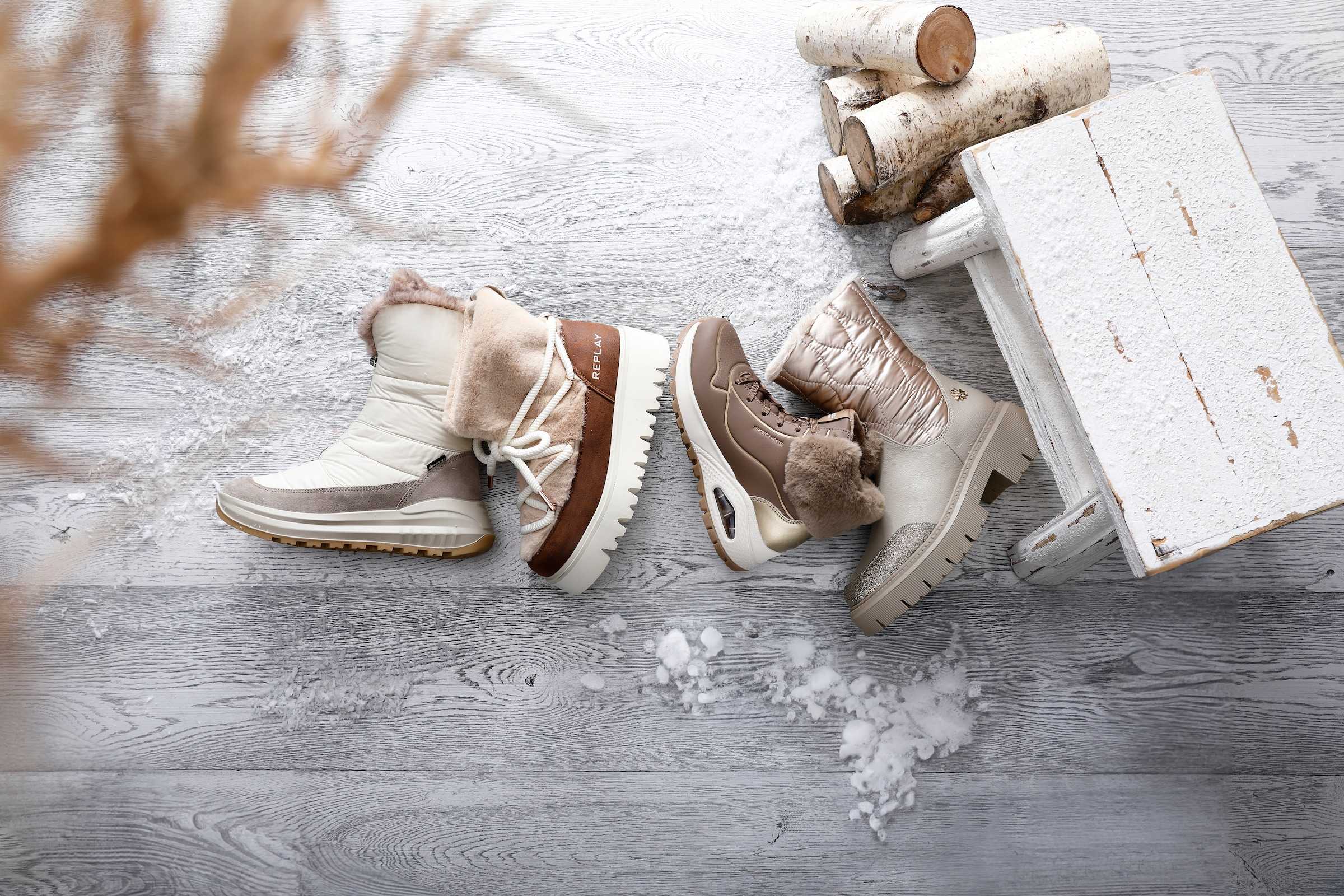 MARCO TOZZI by GMK Winterboots »TORIA«, Blockabsatz, Plateau, Winterstiefelette mit TEX-Ausstattung