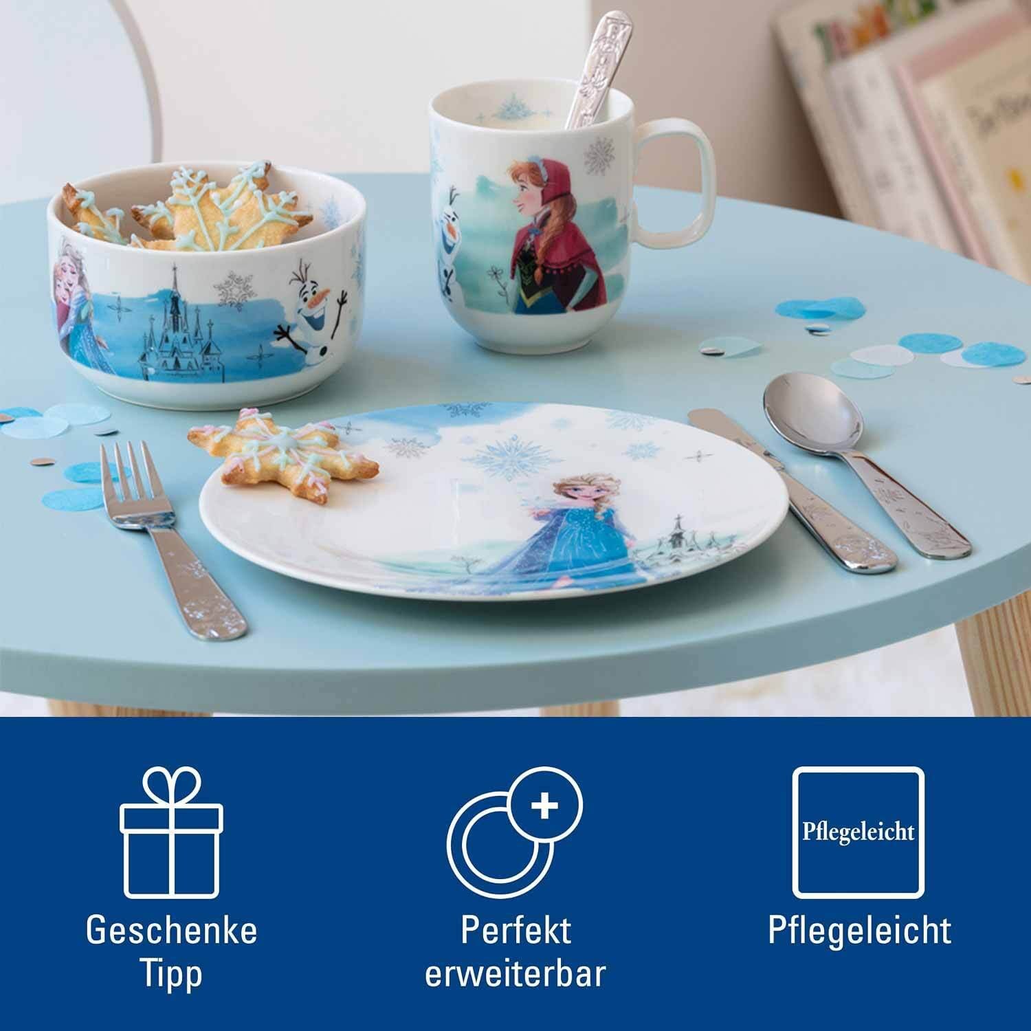 Villeroy & Boch Kindergeschirr-Set »Kindergeschirr-Set Disney Frozen 7er Set bunt« Spülmaschinenfest, Mikrowellensicher