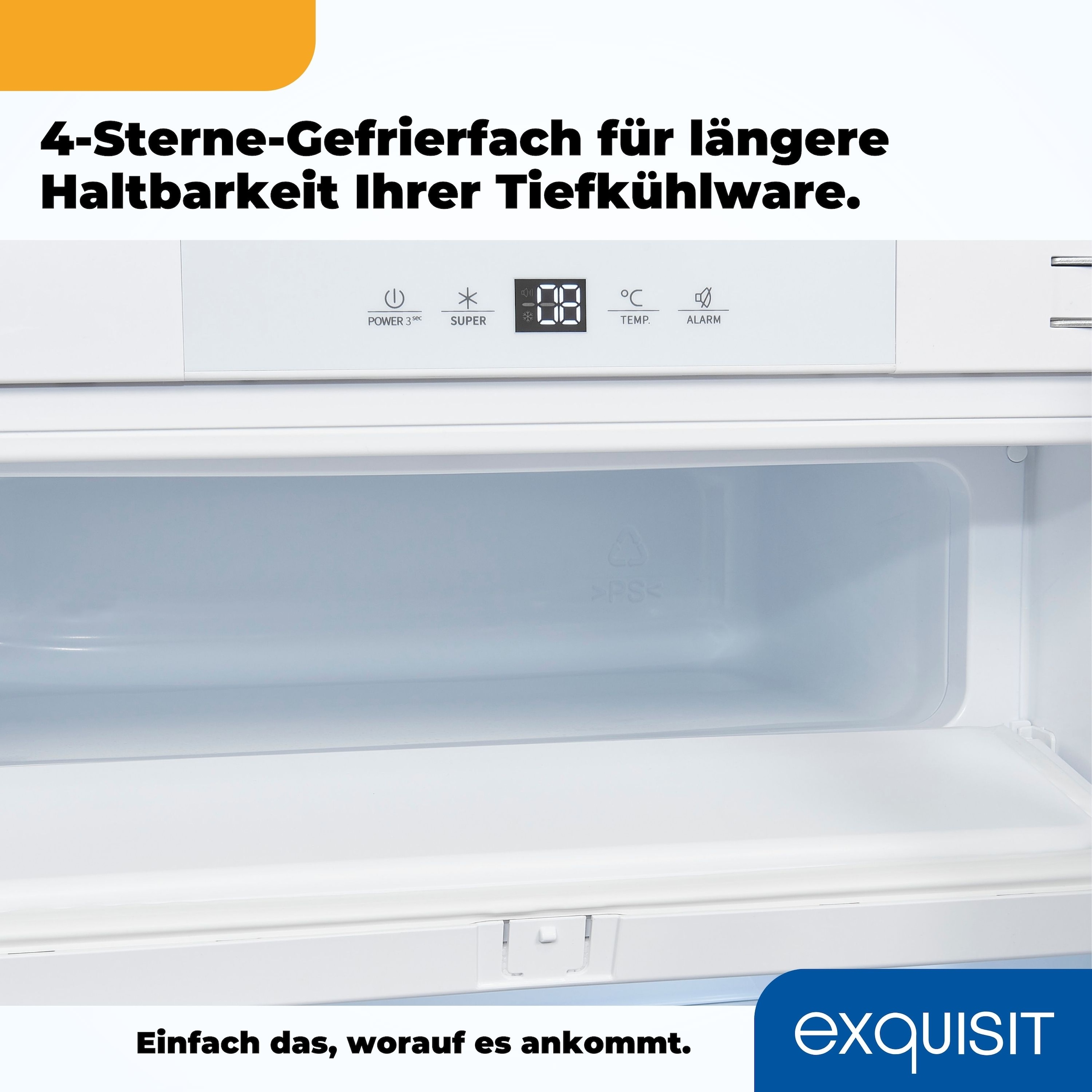exquisit Einbaukühlschrank »UKS130-4-FE-010E«