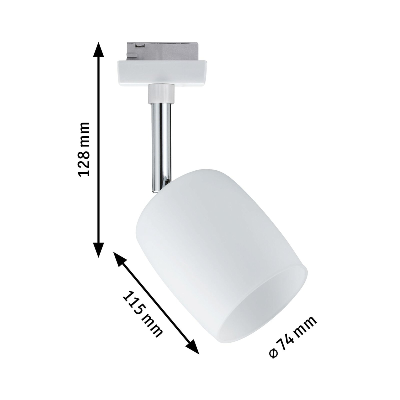 Paulmann Schienensystem-Leuchten »URail Schienenspot Blossom Einzelspot G9 max. 10W«, dimmbar 230V