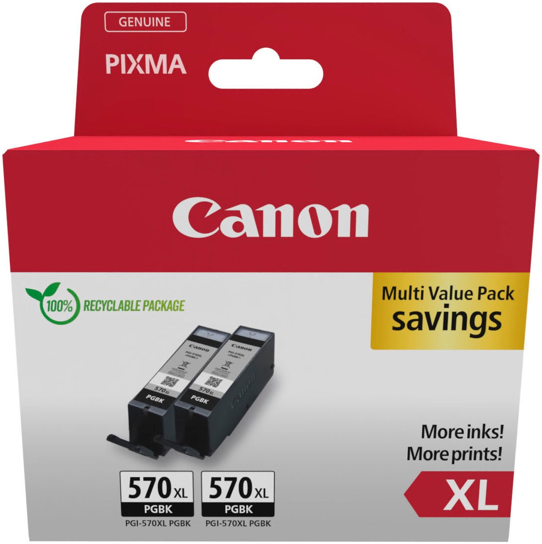 Canon Tintenpatrone »PGI-570BK XL (Doppelpack)«