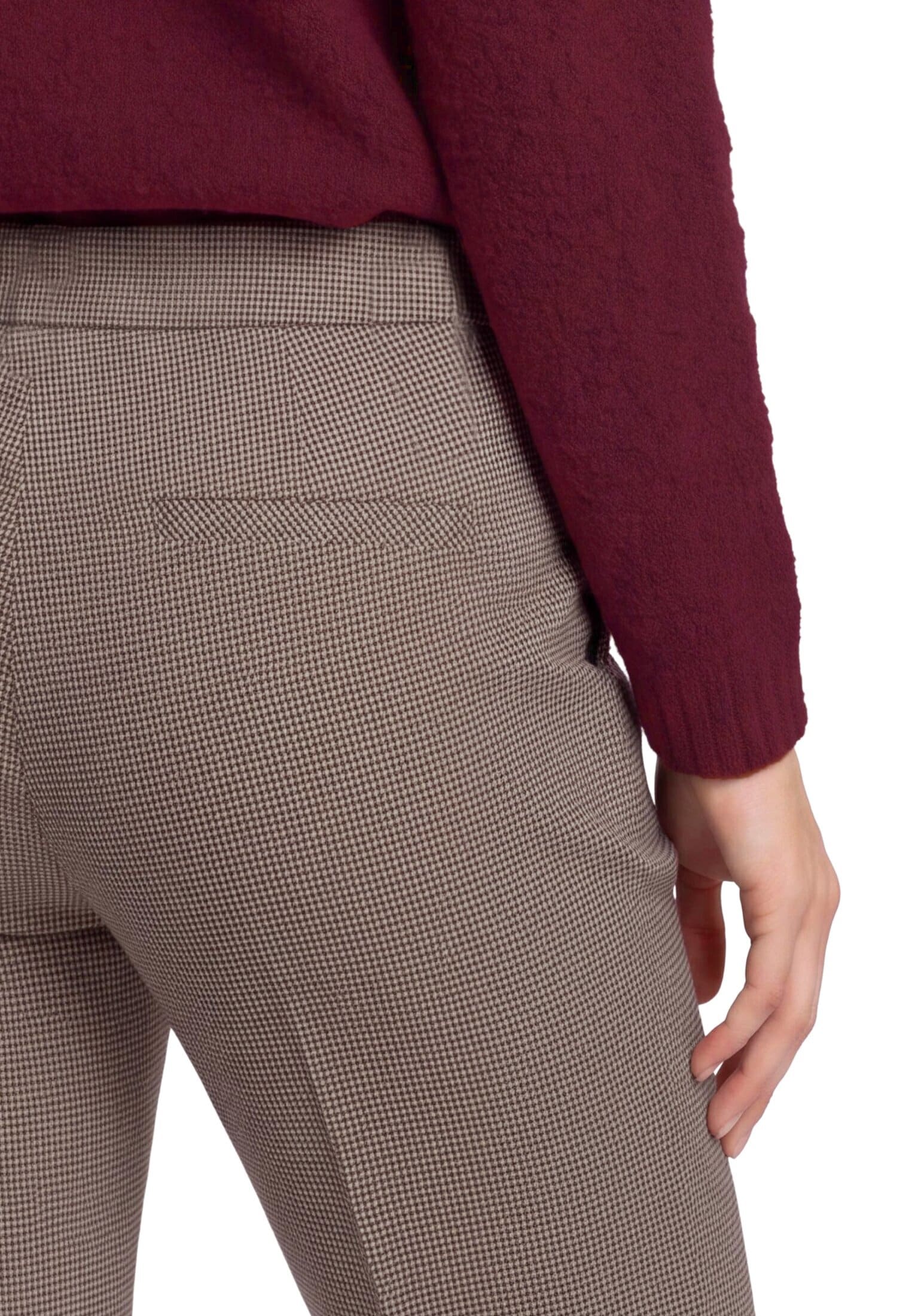 Betty&Co Stoffhose »Karo-Hose mit Bügelfalte«