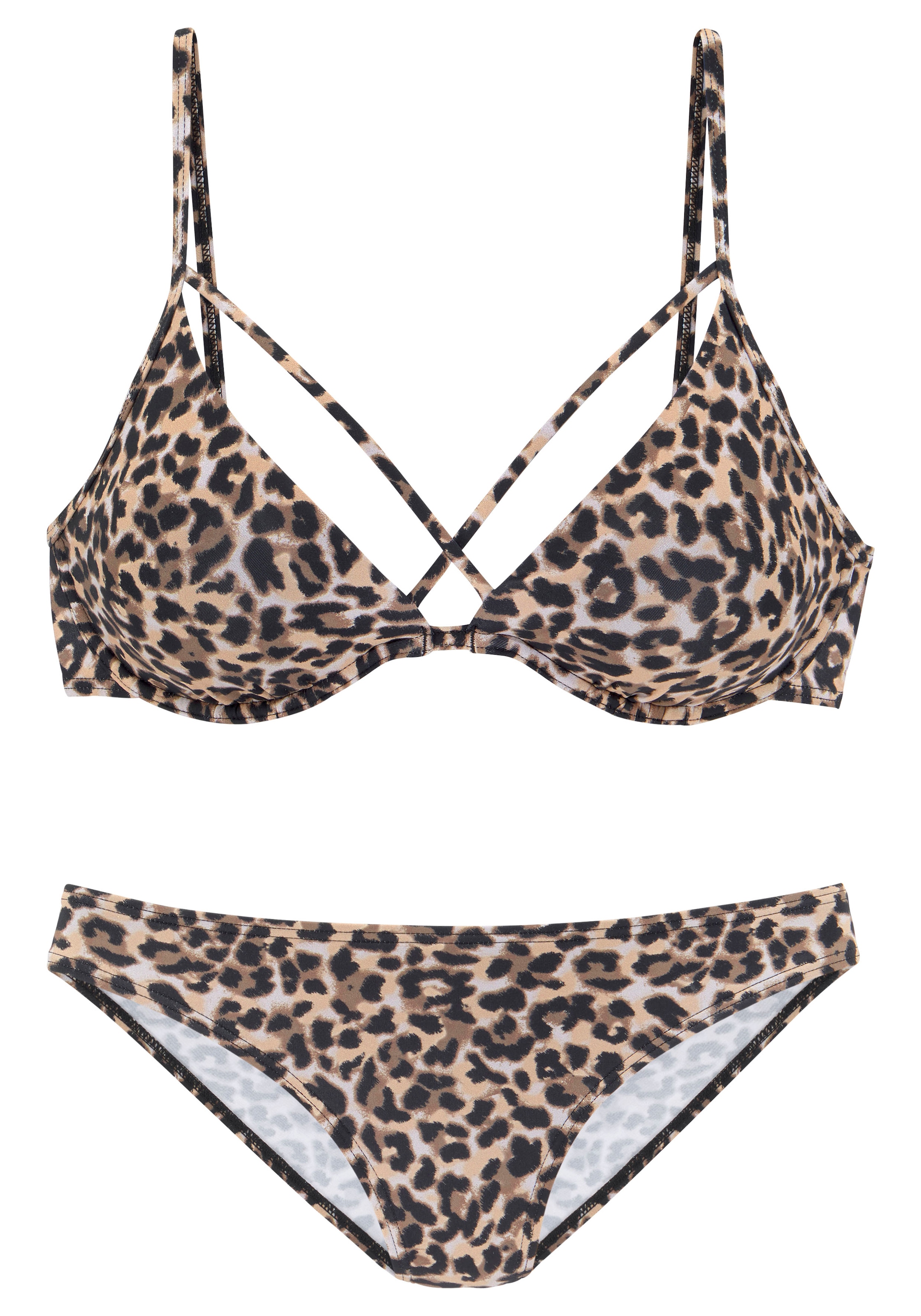 Bruno Banani Bügel-Bikini mit modischen Bändern am Top
