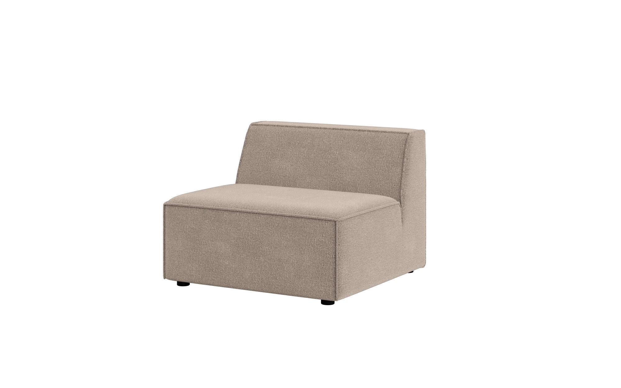 INOSIGN Sessel »Bequemer Sessel Cavan, Maße B/T/H: 90/90/72 cm«, ohne Armlehne, mit Wellenunterfederung, auch in Bouclé