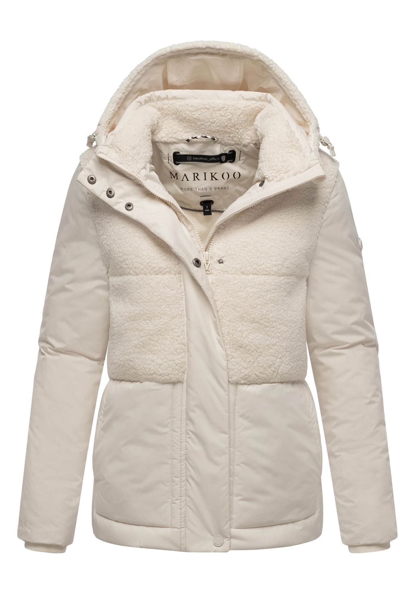 Marikoo Winterjacke »Marikoo Sheeta Damen Herbst Winter Teddyfell Jacke gefüttert N095«