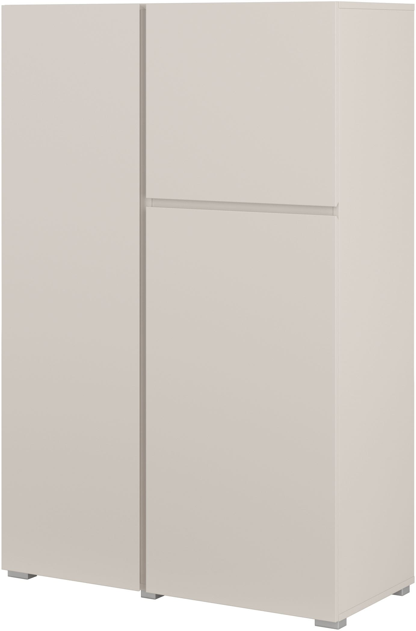 OTTO home Highboard »Metric,Breite 92cm, moderne grifflose Hochkommode 3 Türen,Highboard« Hochschrank mit viel Stauraum, Einlegeböden verstellbar, Türkommode