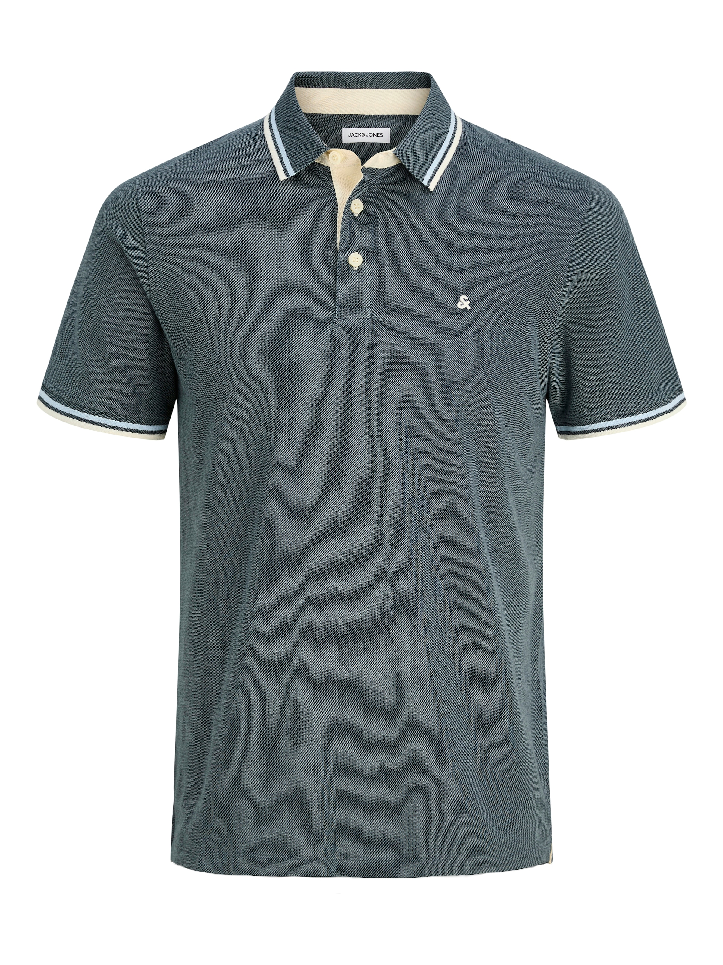 Jack & Jones Poloshirt »JJEPAULOS  Poloshirt mit klassischem Kragen und figurbetonter Form« Logostickerei, modisch, schmal, Baumwolle, Polokragen