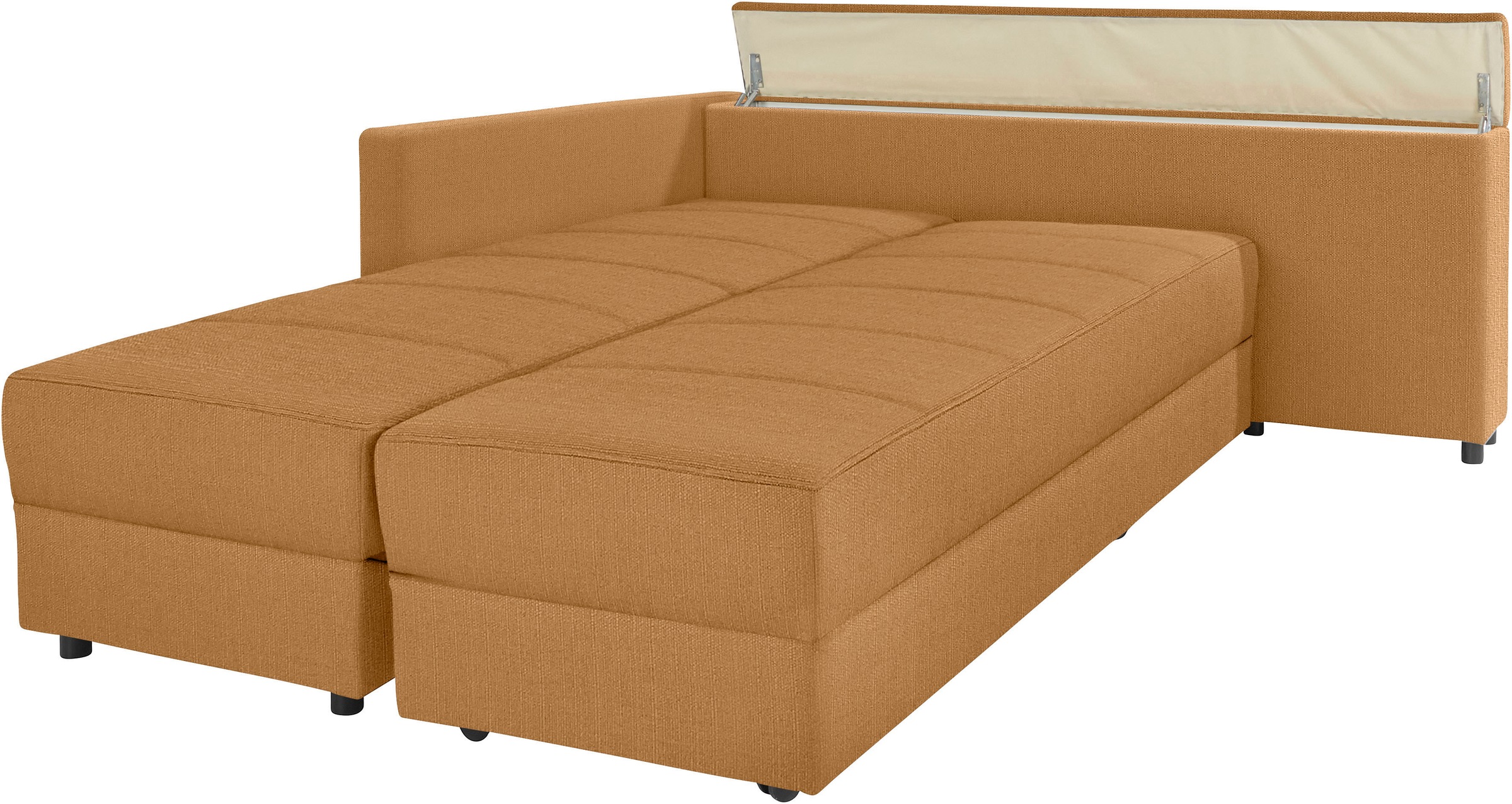 LOOKS by Wolfgang Joop Ecksofa »LooksIII L-Form« durch Drehfunktion zum Bett wandelbar, inklusive Staufach