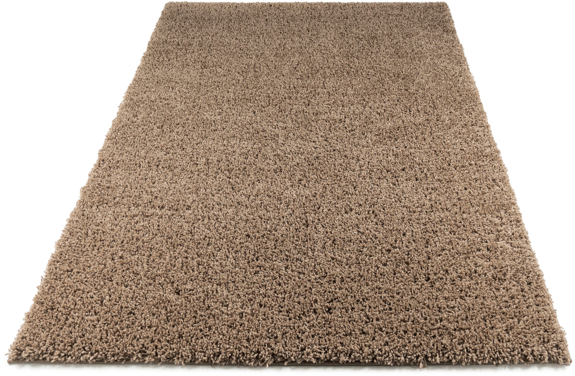 Bruno Banani Hochflor-Teppich »Shaggy Soft« rechteckig 30 mm Höhe gewebt, Uni Farben, besonders weich und kuschelig, Kundenliebling