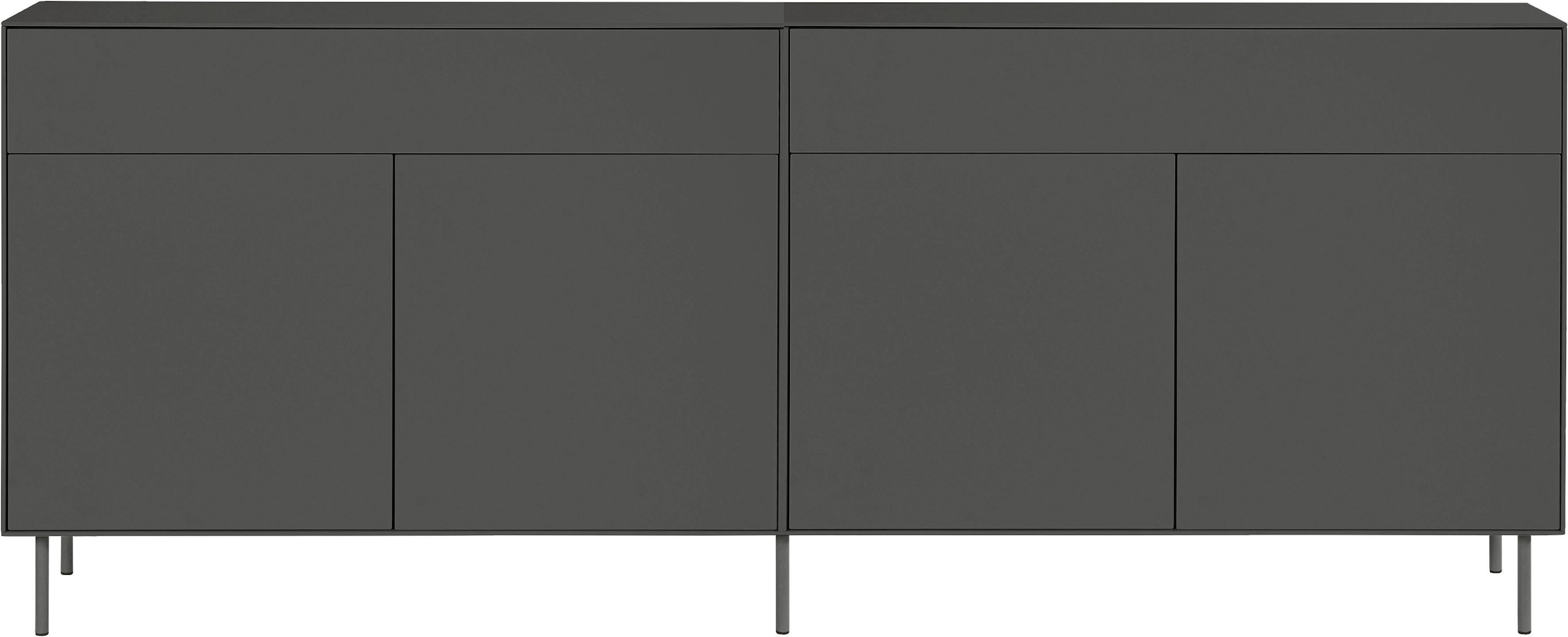 LeGer Home by Lena Gercke Sideboard »Essentials«, (2 St.), Breite: 224cm, MDF lackiert, Push-to-open-Funktion