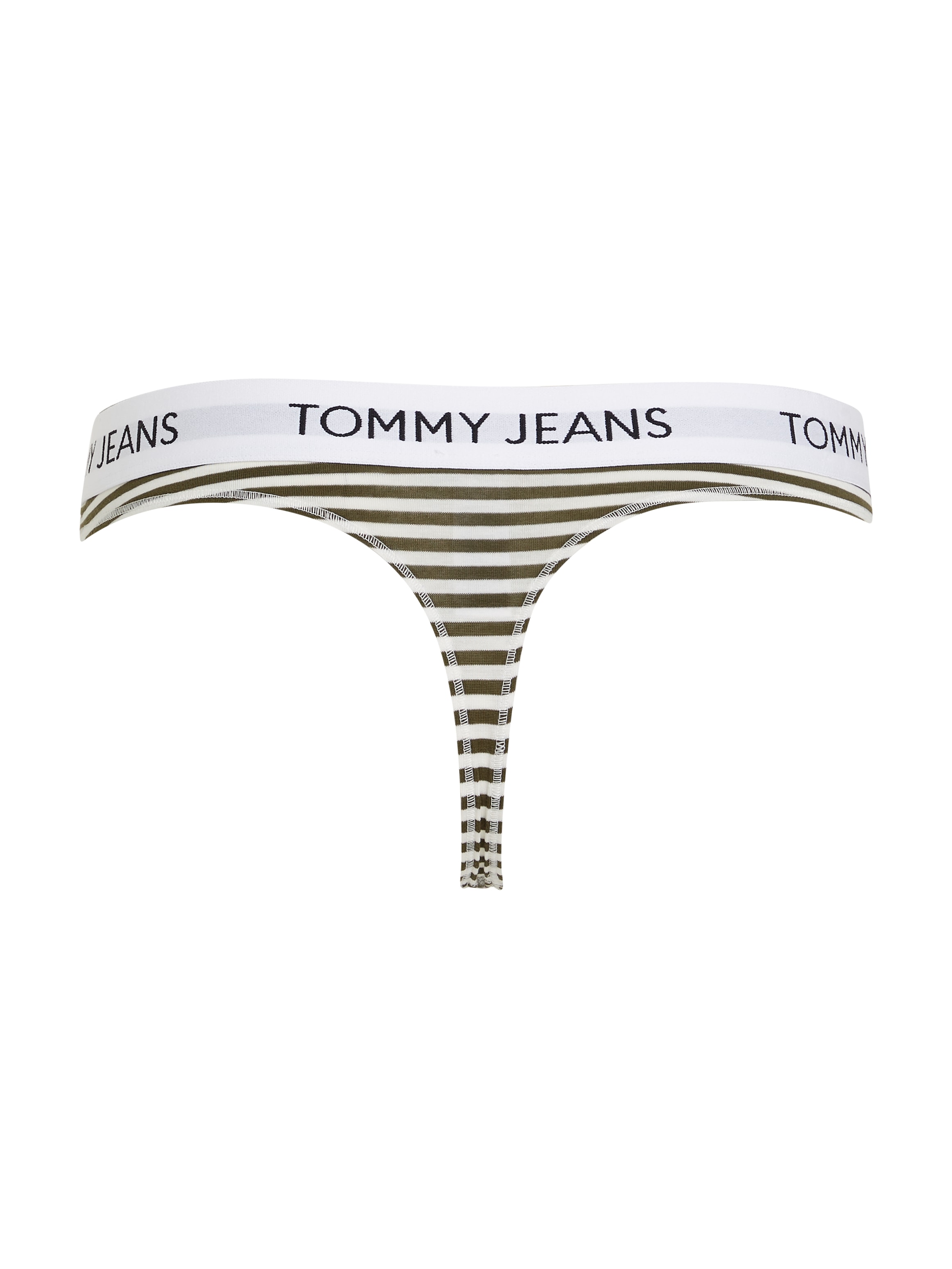 Tommy Hilfiger Underwear Slip »THONG PRINT (EXT SIZES)«, im Streifendessin, Logoschriftzug