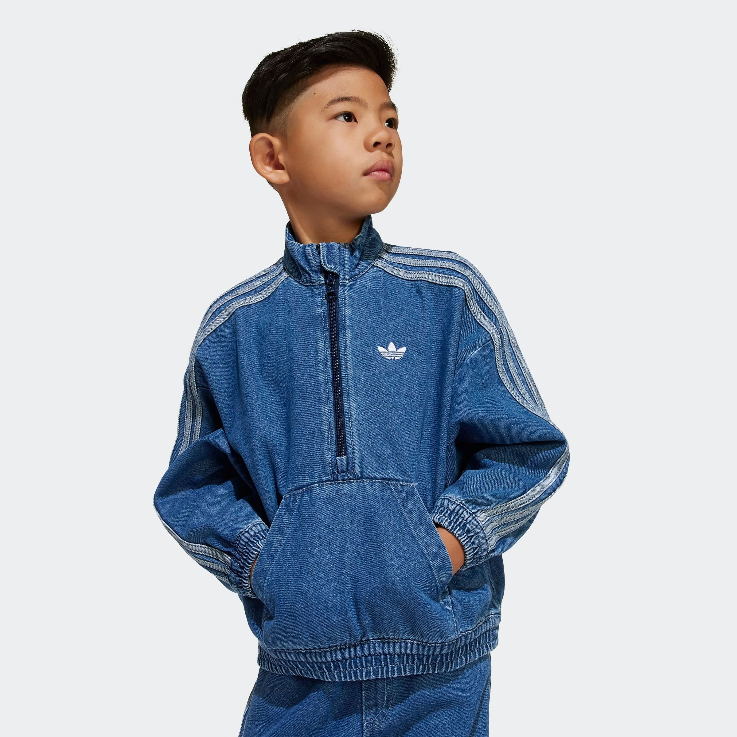 adidas Originals Trainingsanzug »DENIM SET« 2 Stk. für Kinder, zweiteiliges Set, aus Baumwolle