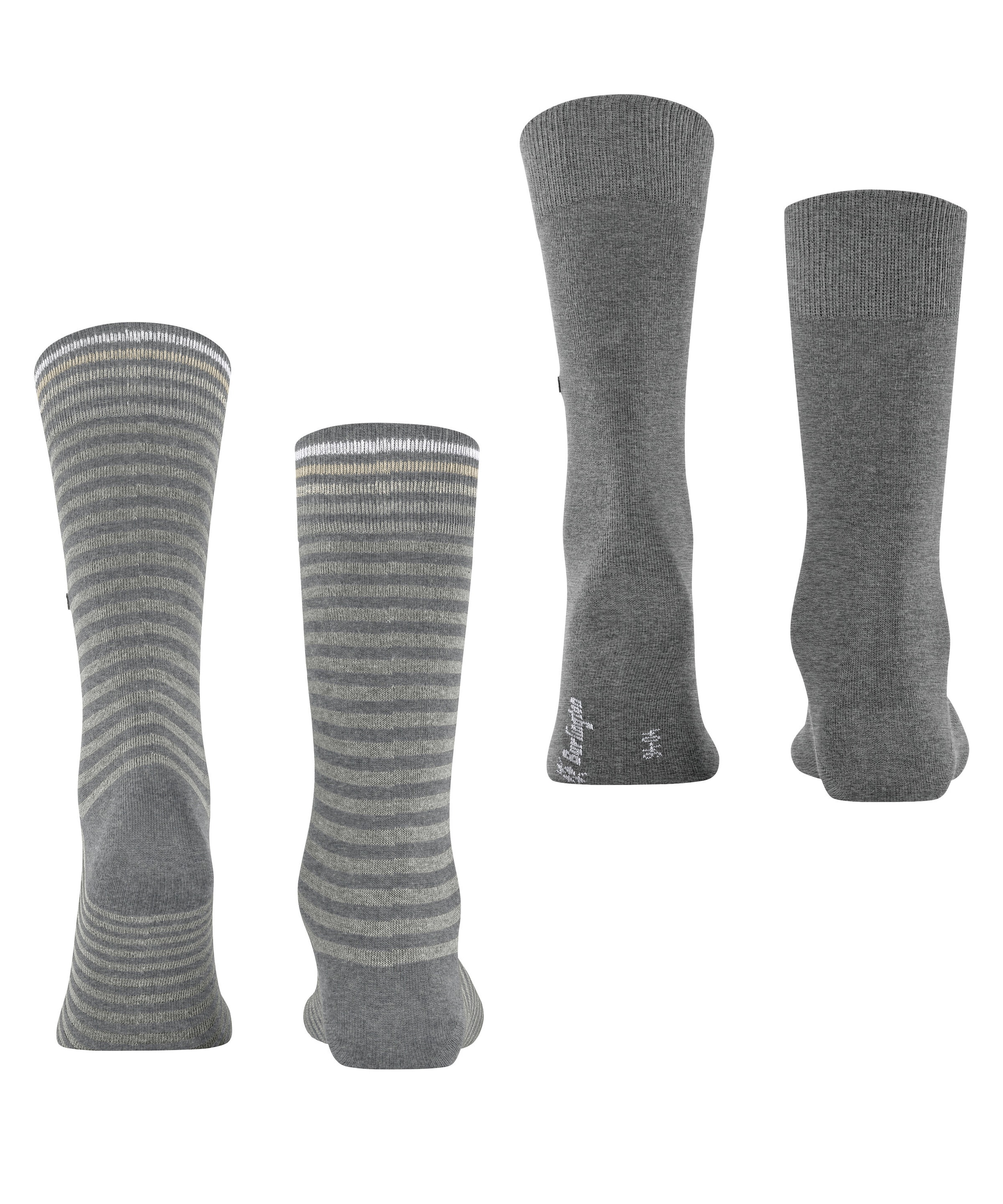 Burlington Socken »Everyday Stripe« 2 Paar,  Einheitsgröße 40-46, gestreift und unifarben
